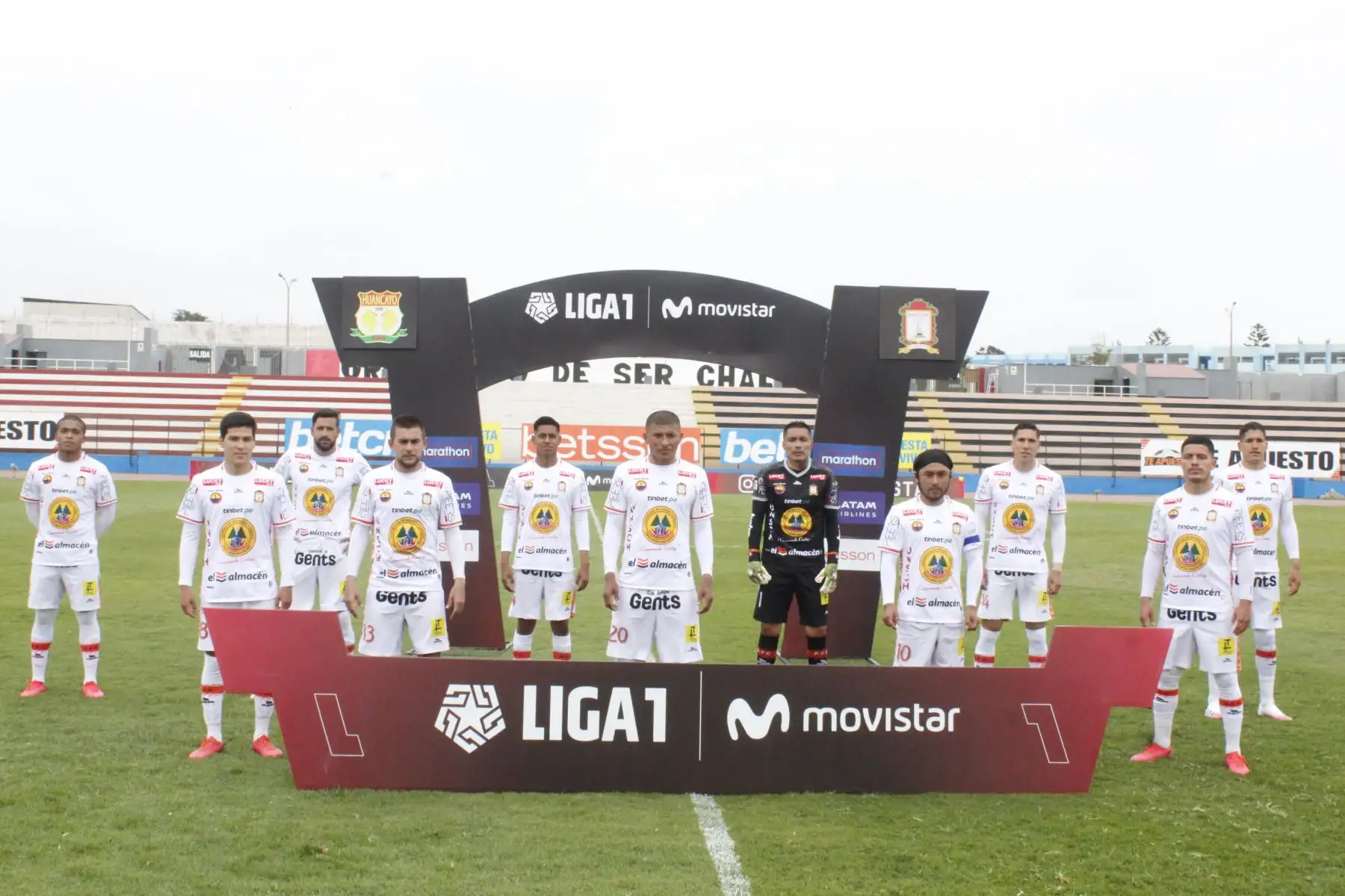 Equipo  de Ayacucho FC que se enfrenta al Sport Huancayo por la fecha 8 de la Liga 1 Movistar que se disputa en el  estadio Miguel Grau del Callao.
Foto: @LigaFutProf