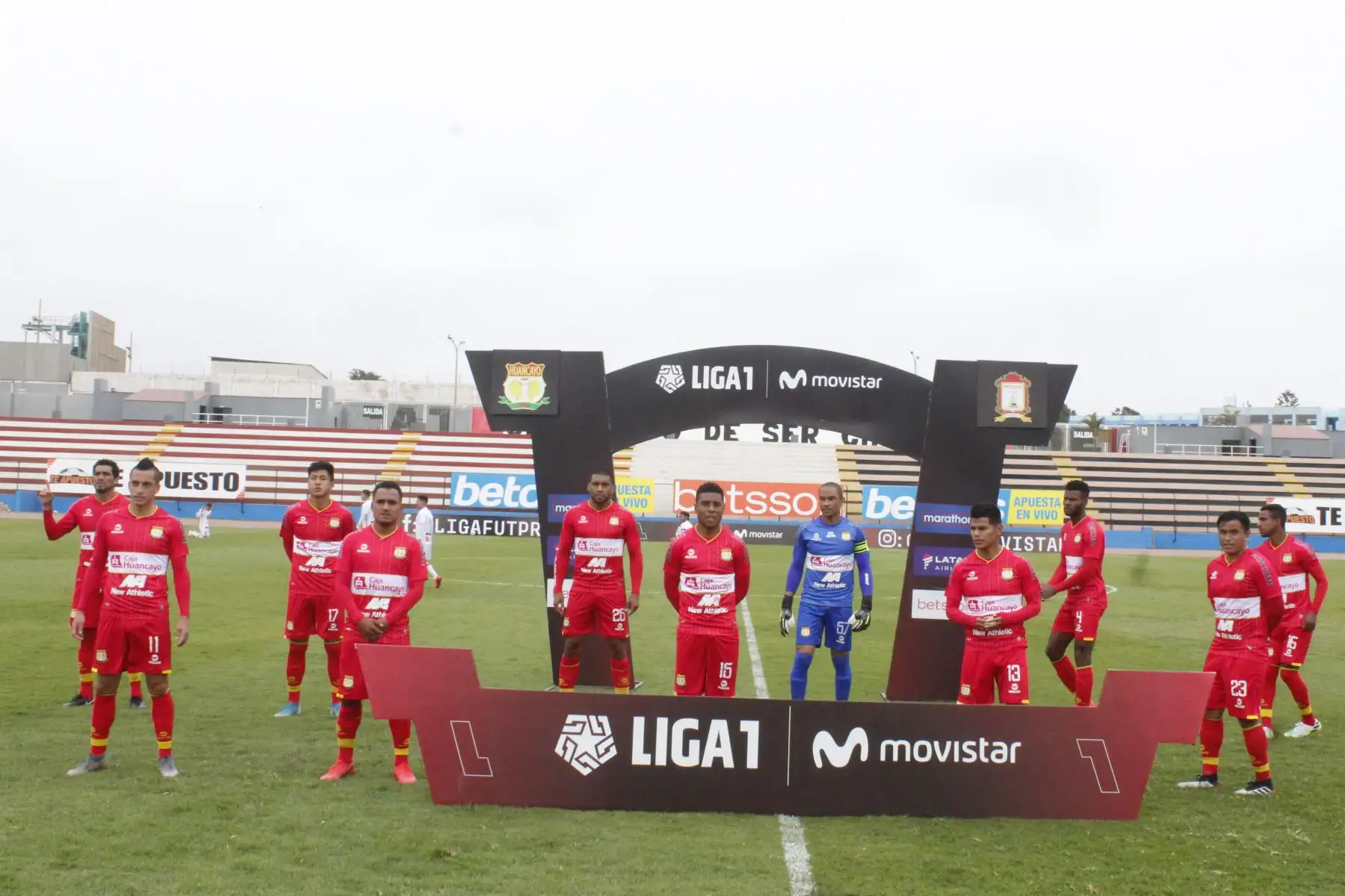 Sport Huancayo Equipo que se enfrenta al Ayacucho FC,  por la fecha 8 de la Liga 1 Movistar que se disputa en el  estadio Miguel Grau del Callao.
Foto: @LigaFutProf