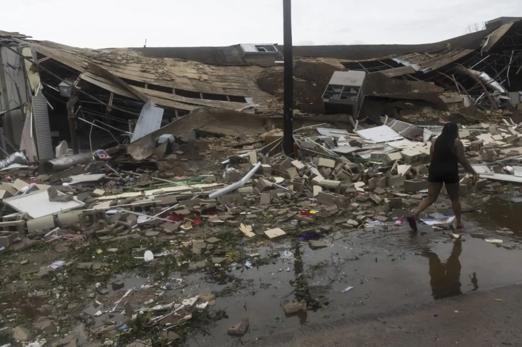 El huracán Laura azotó el estado de Luisiana, en el sur de Estados Unidos. Foto:AFP