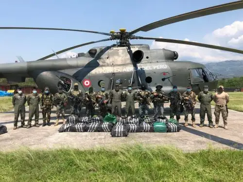 Fuerzas Armadas mantienen el control del orden en el ámbito del Vraem y en la franja territorial "Eje Energético del Cevraem". ANDINA/Difusión