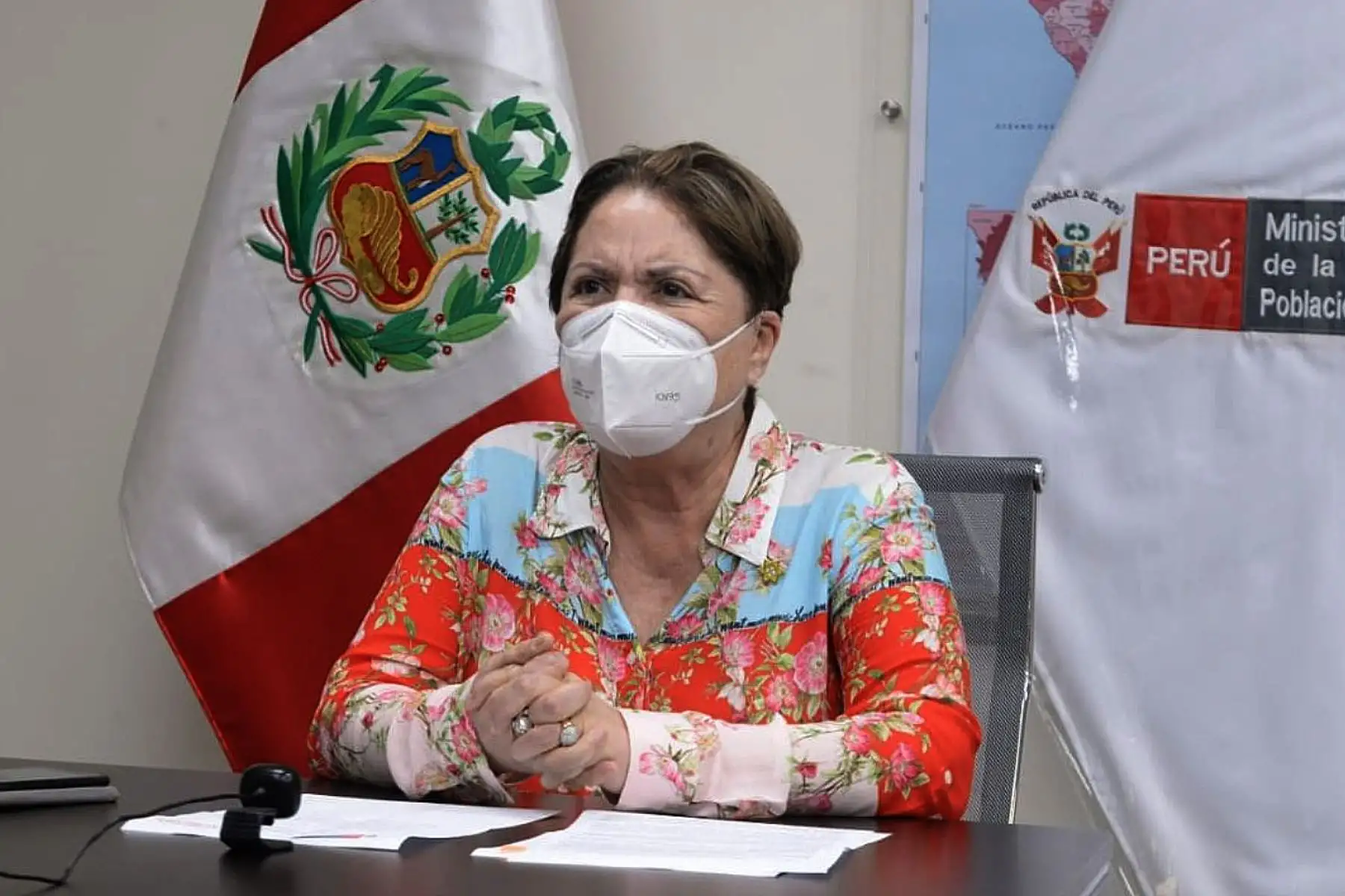 Ministra de la Mujer y Poblaciones Vulnerables, Rosario Sasieta. Foto: ANDINA/Difusión