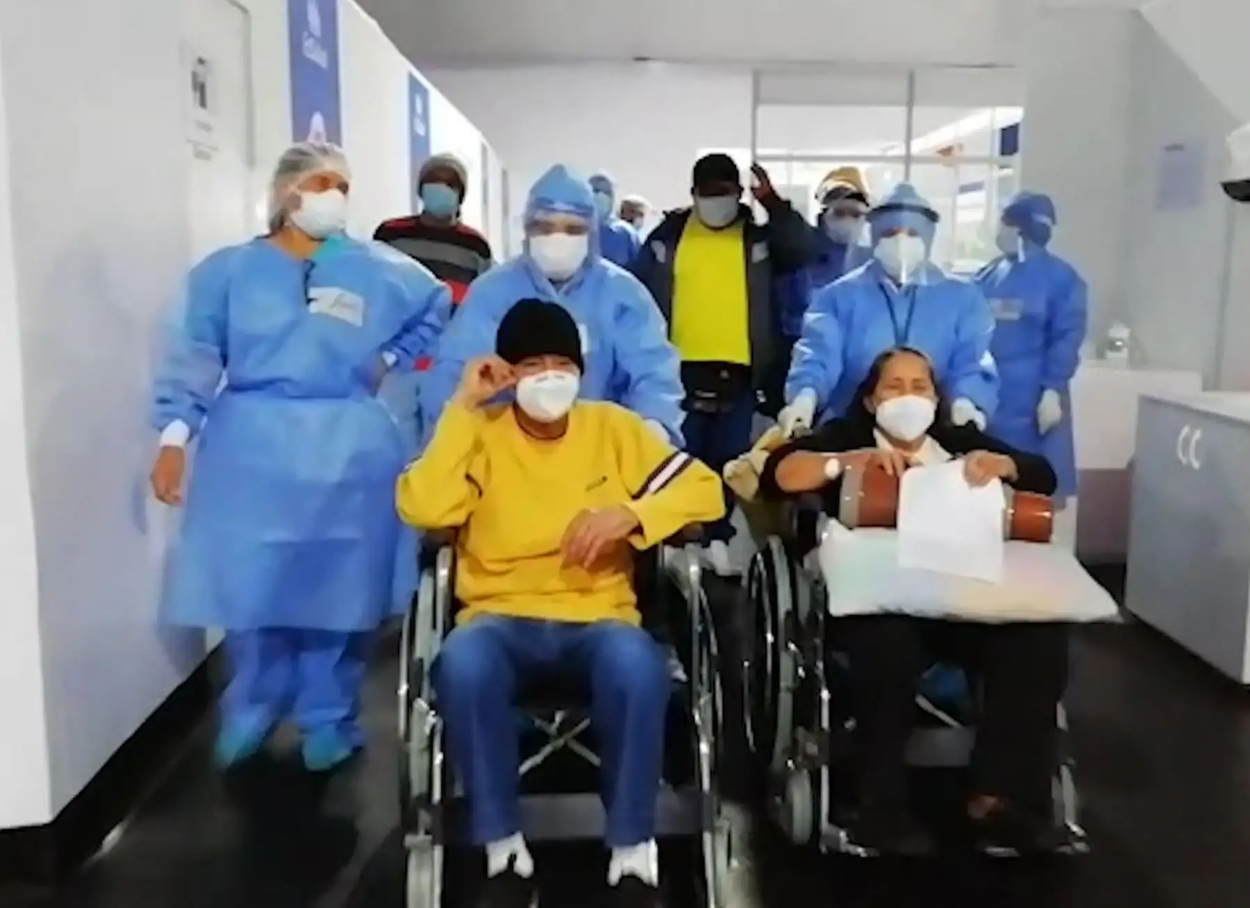 Villa EsSalud Huánuco dió el alta médica a sus primeros pacientes covid-19 que lograron superar la etapa más difícil de la enfermedad. ANDINA/Difusión
