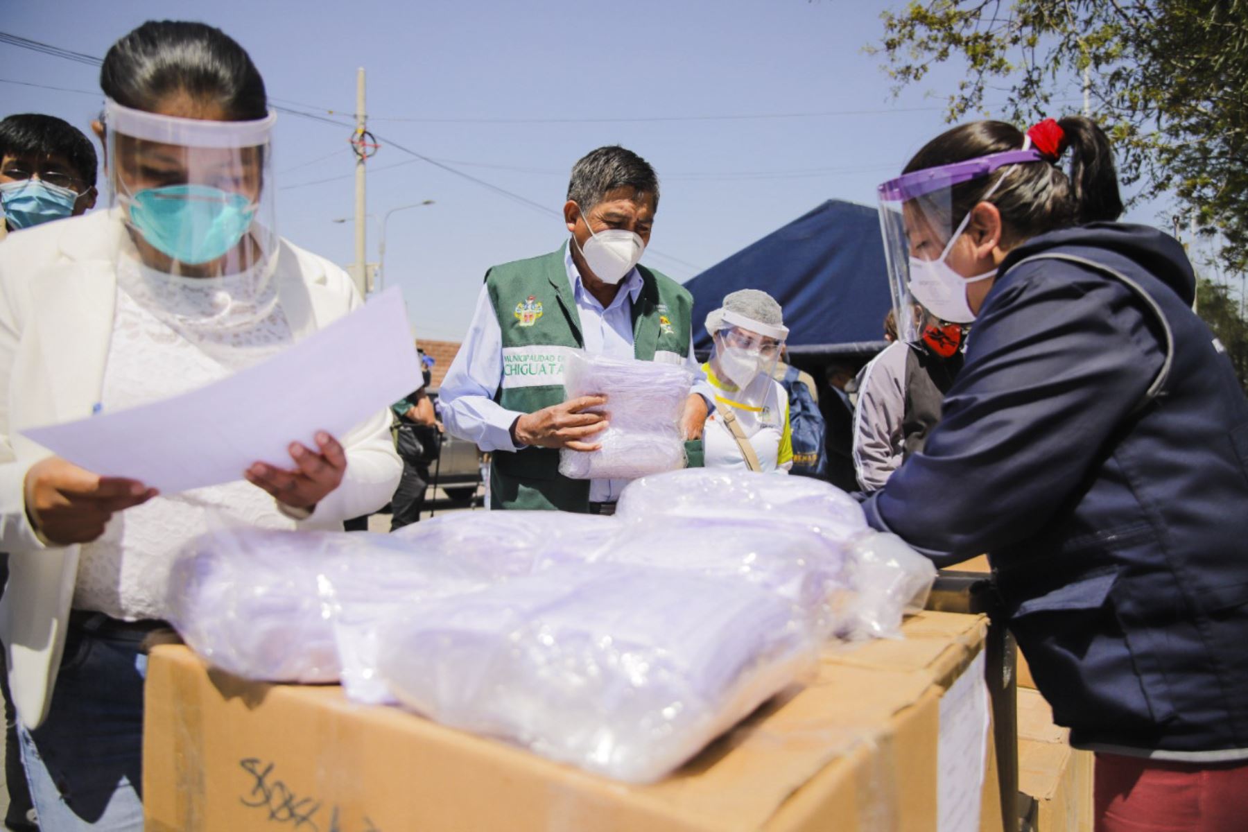 Pobladores de 15 distritos de la provincia de Arequipa se beneficiarán con la entrega de mascarillas reutilizables. Foto: ANDINA/Difusión