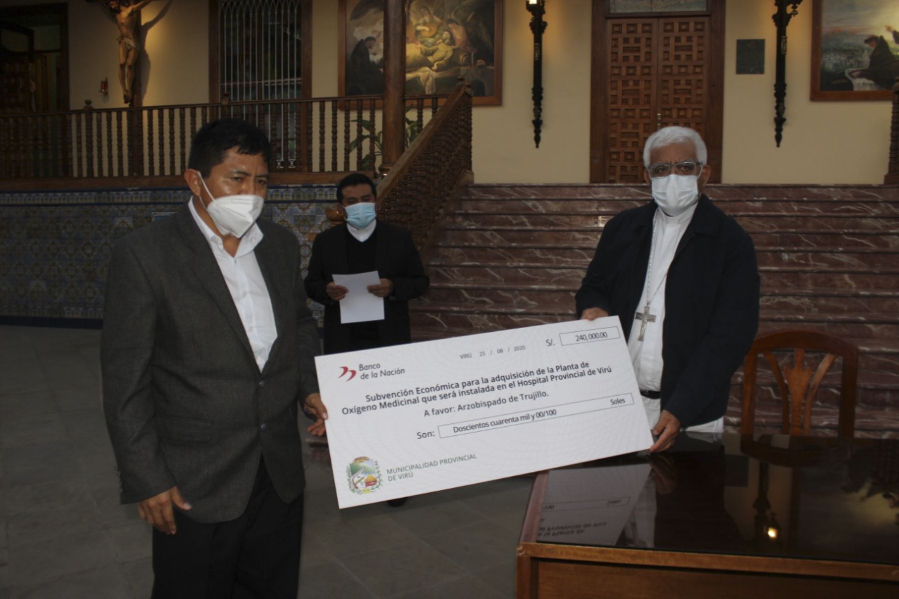 Recursos recolectados en Virú y Trujillo permitirán adquirir plantas de oxígeno para los pacientes covid-19. Foto: ANDINA/Difusión