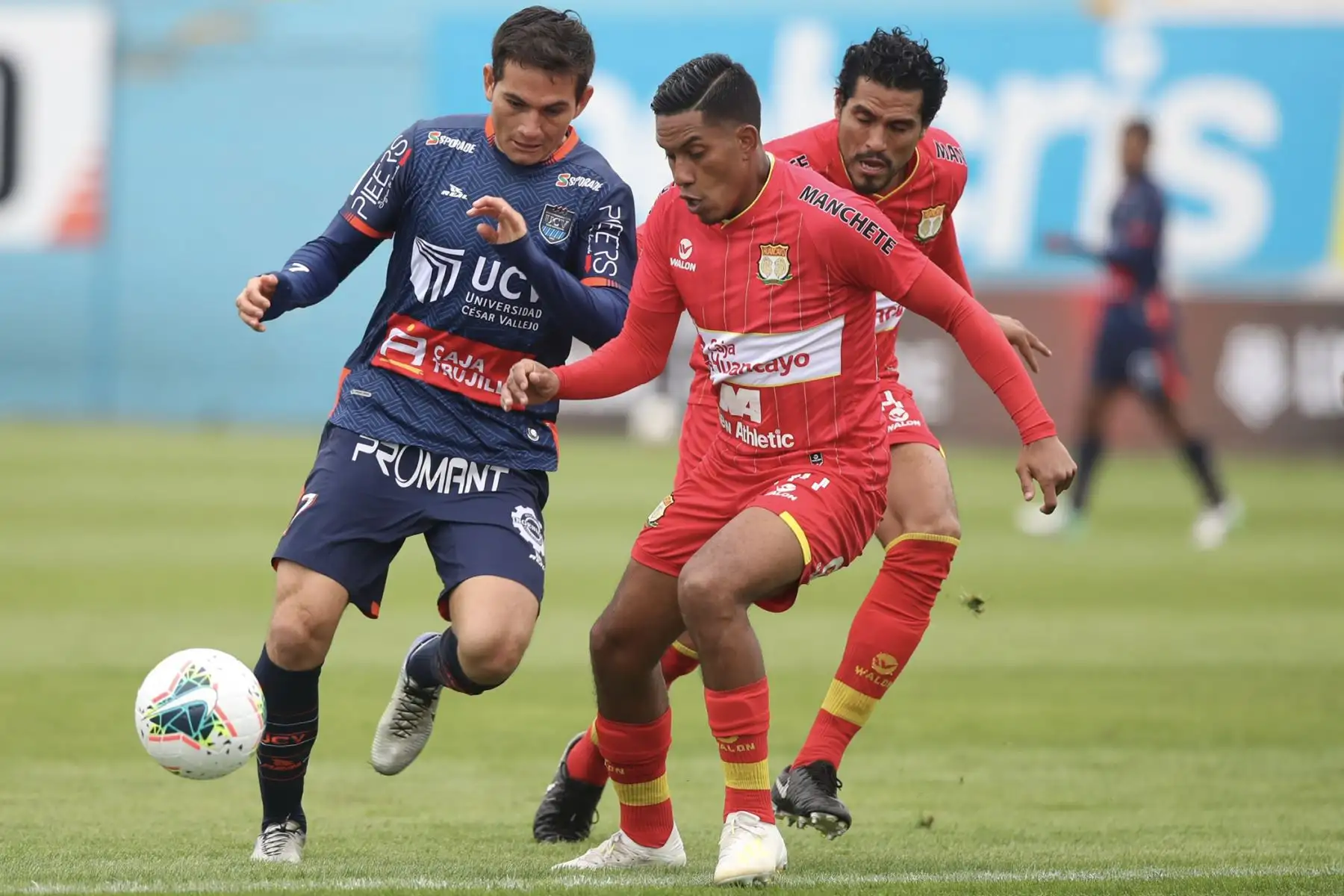 Sport Huancayo y UCV se enfrentan por la jornada nueve de la Liga 1, en el estadio Alberto Gallardo. Foto: ANDINA/Liga 1