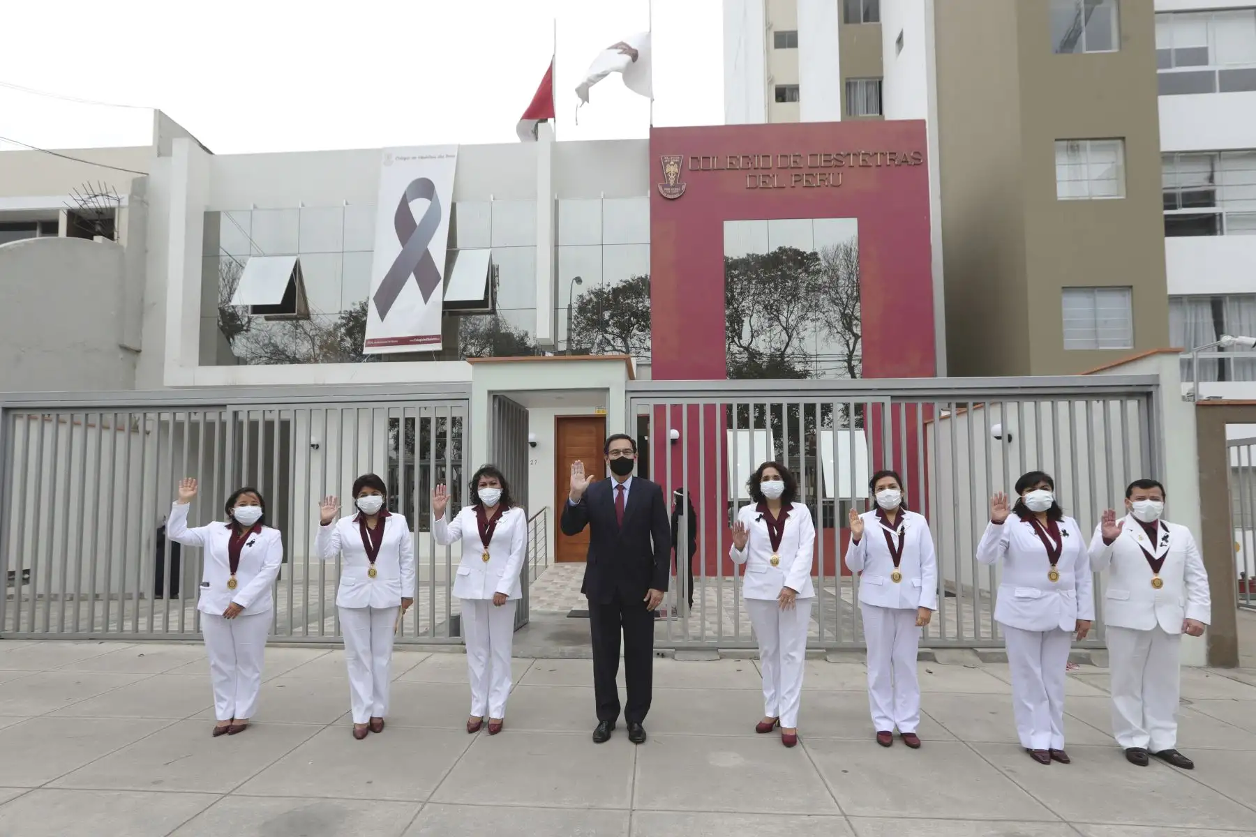 En el día internacional del obstetra el Presidente de la República, Martín Vizcarra se reunió con el consejo directivo del Colegio Obstetras del Perú.
Foto: ANDINA/Prensa Presidencia