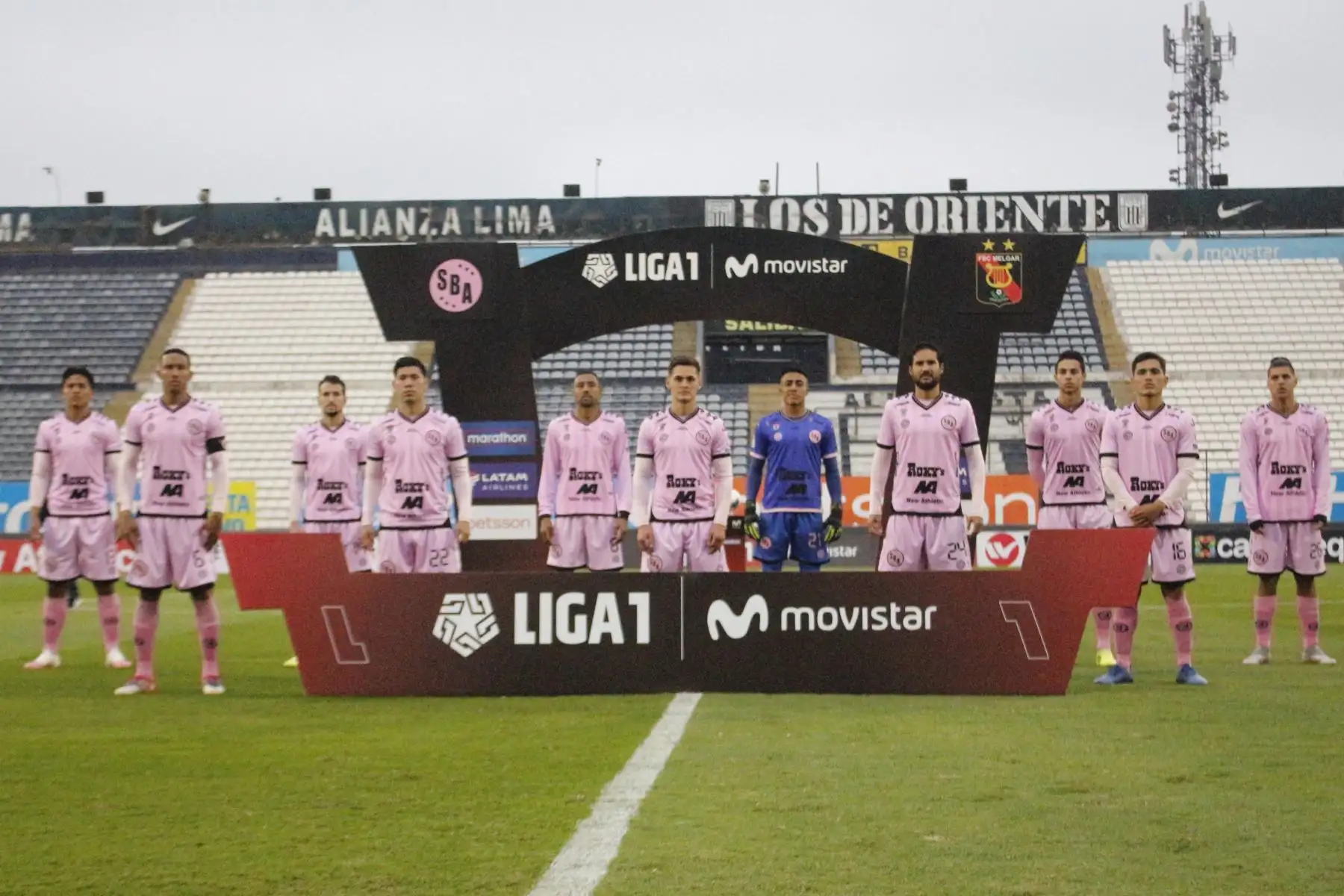 Presentación del club Sport Boys en la jornada nueve de la Liga 1, en el estadio Alejandro Villanueva. 
Foto: ANDINA/Liga 1