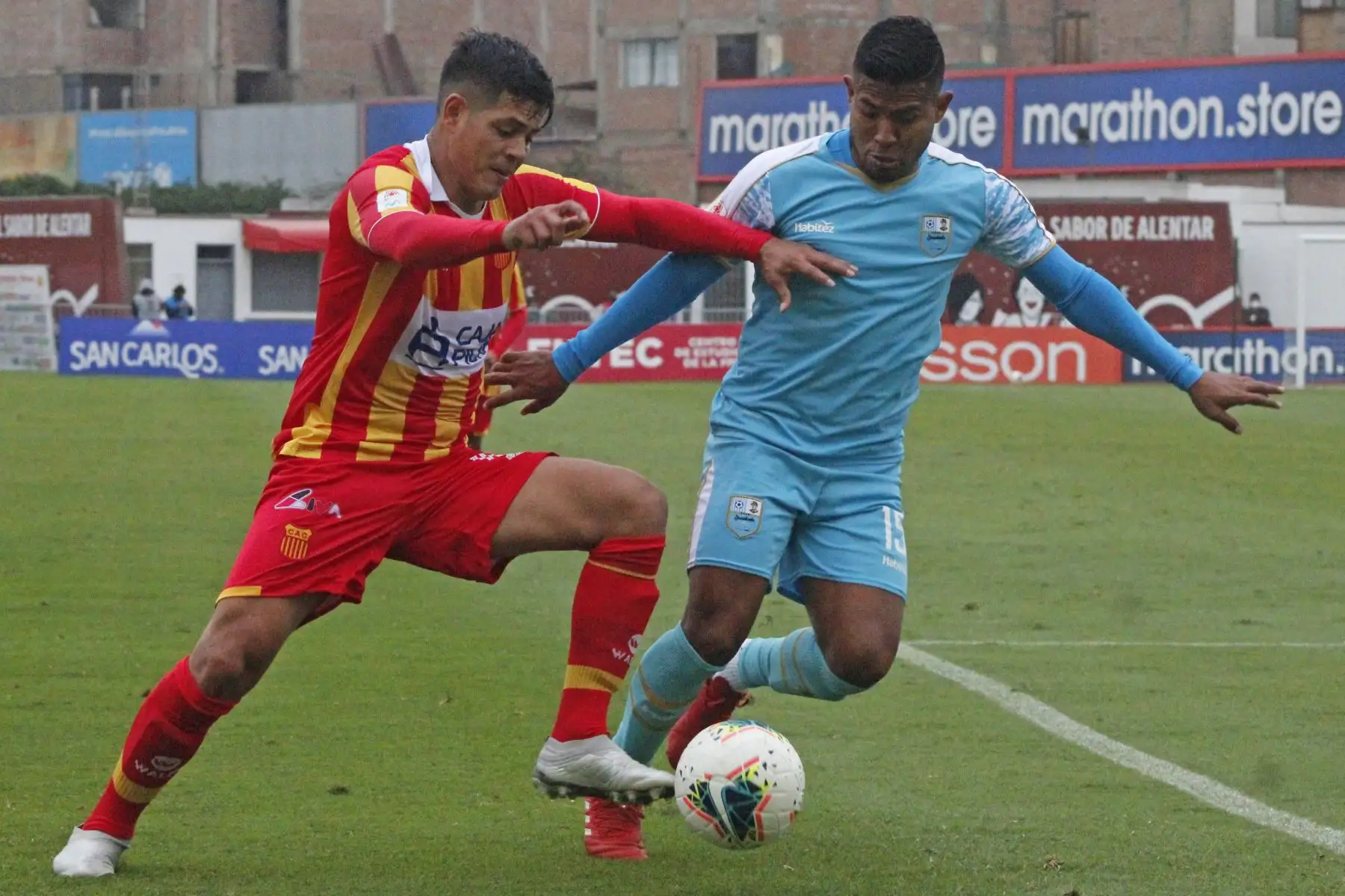 D.Llacuabamba se enfrenta al Atlético Grau por la fecha 9 de la Liga 1 del torneo Apertura 2020 en la Videna. Foto: @LigaFutProfdel