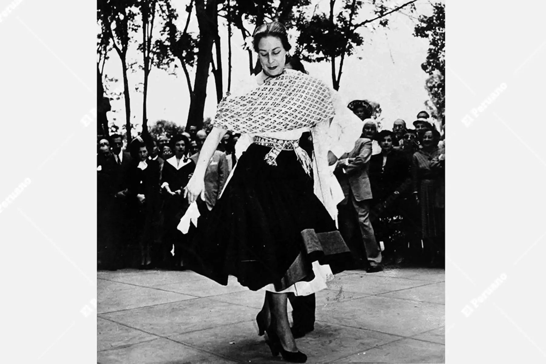 Lima  - sin fecha. Compositora criolla Chabuca Granda. Foto: Archivo Familiar