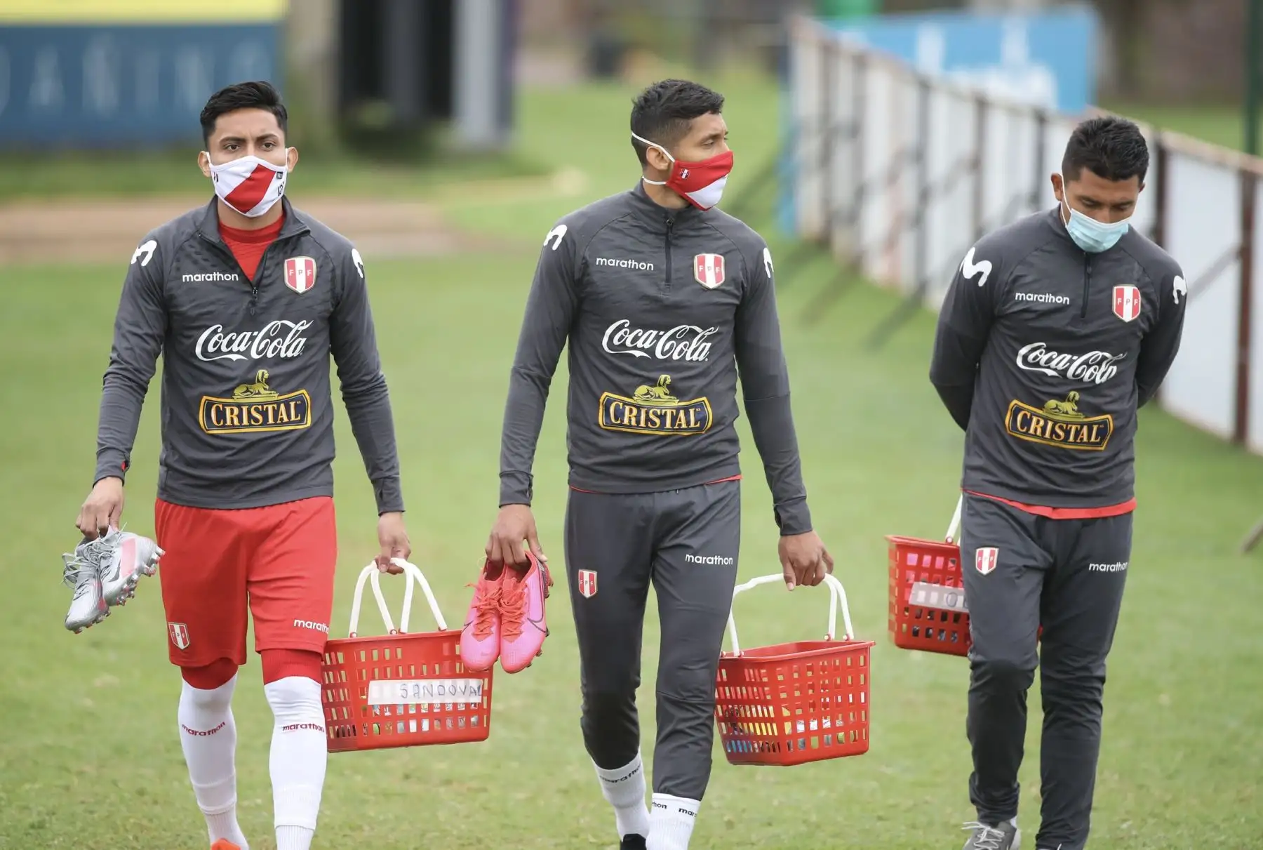 La Selección Peruana de Fútbol continua sus entrenamientos en la Videna, con miras al inicio de las eliminatorias rumbo a Catar 2022. Foto: FPF