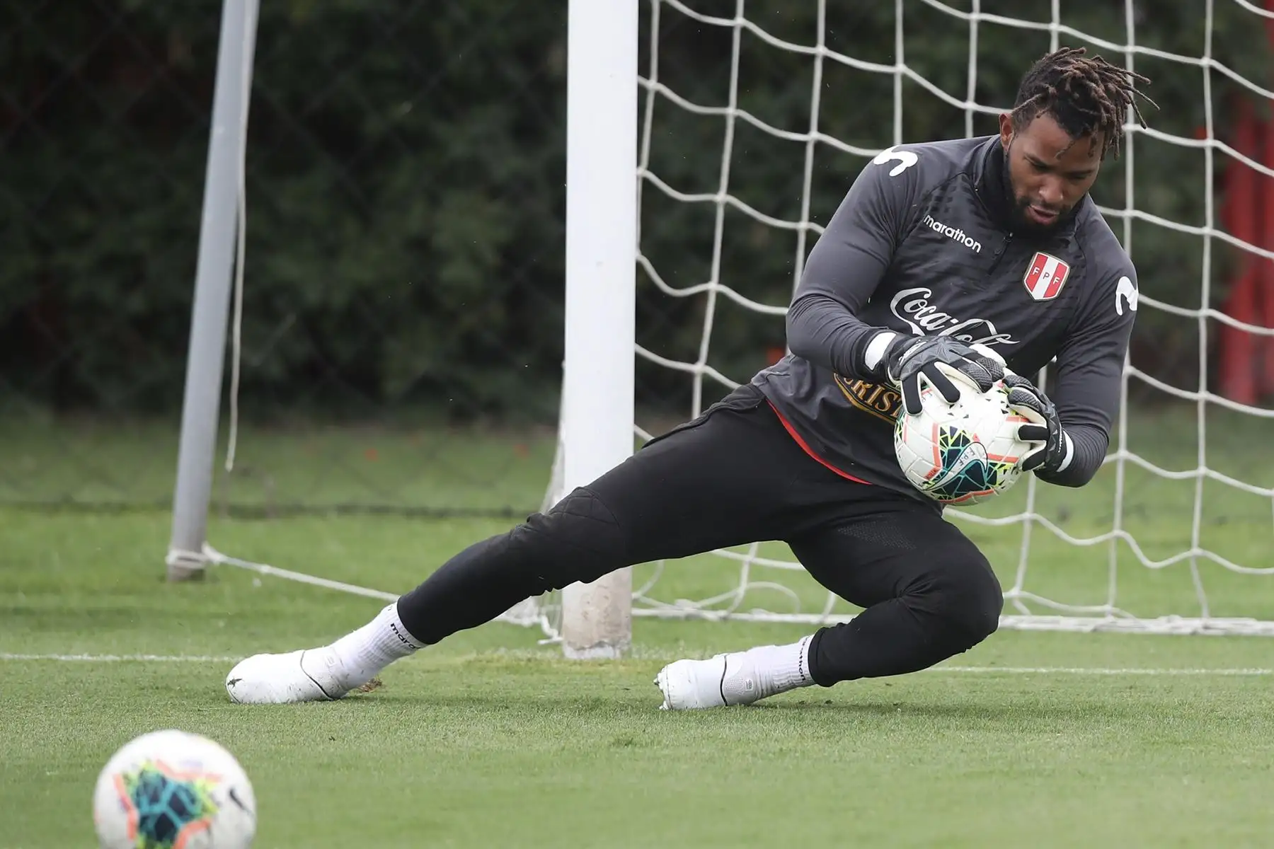 La Selección Peruana de Fútbol continua sus entrenamientos en la Videna, con miras al inicio de las eliminatorias rumbo a Catar 2022. Foto: FPF