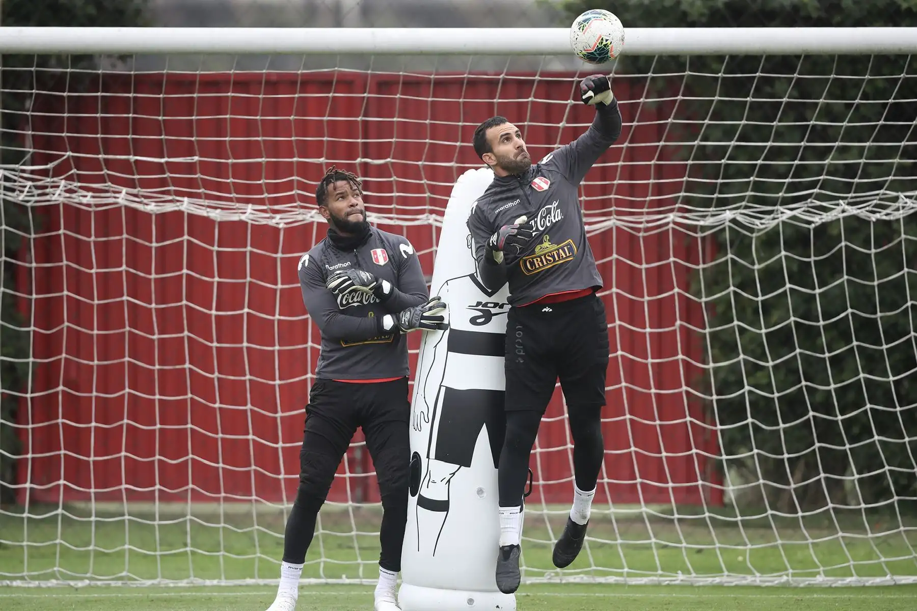 La Selección Peruana de Fútbol continua sus entrenamientos en la Videna, con miras al inicio de las eliminatorias rumbo a Catar 2022. Foto: FPF