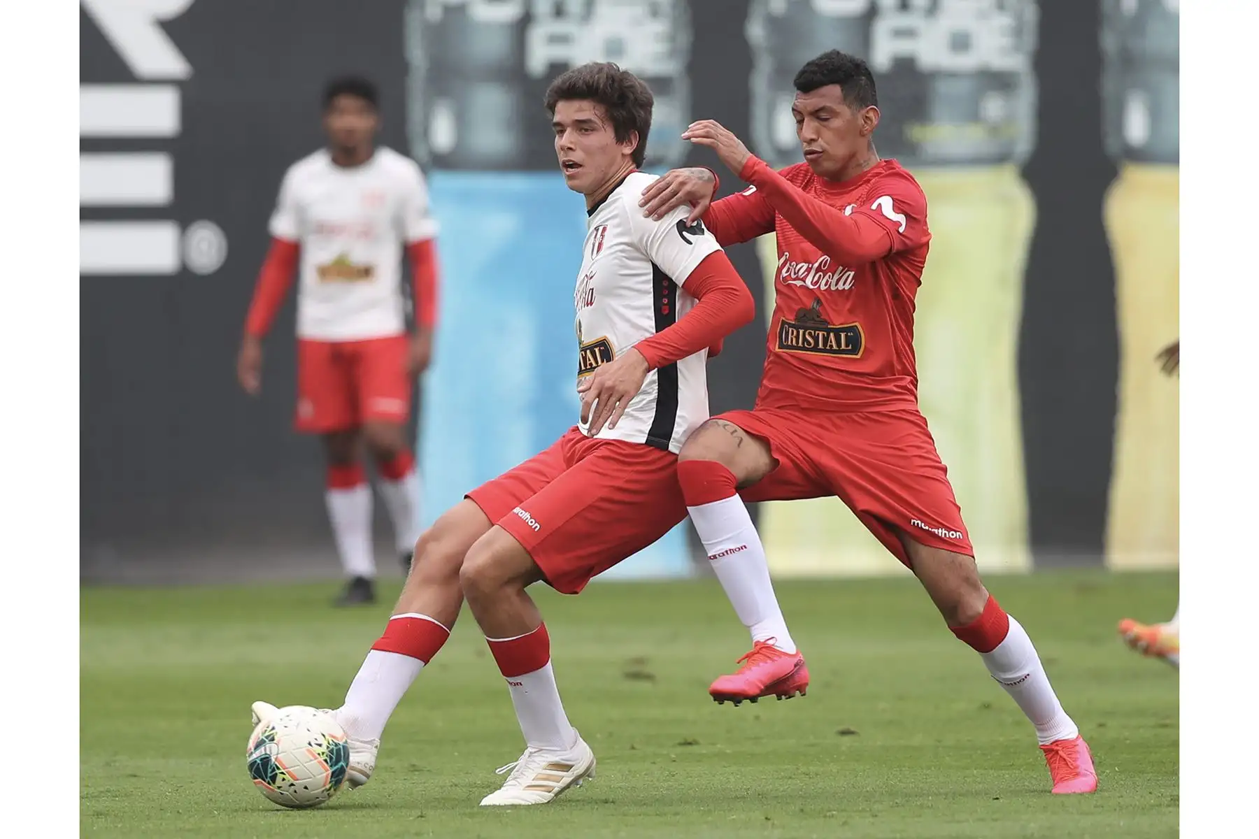 La Selección Peruana de Fútbol continua sus entrenamientos en la Videna, con miras al inicio de las eliminatorias rumbo a Catar 2022. Foto: FPF