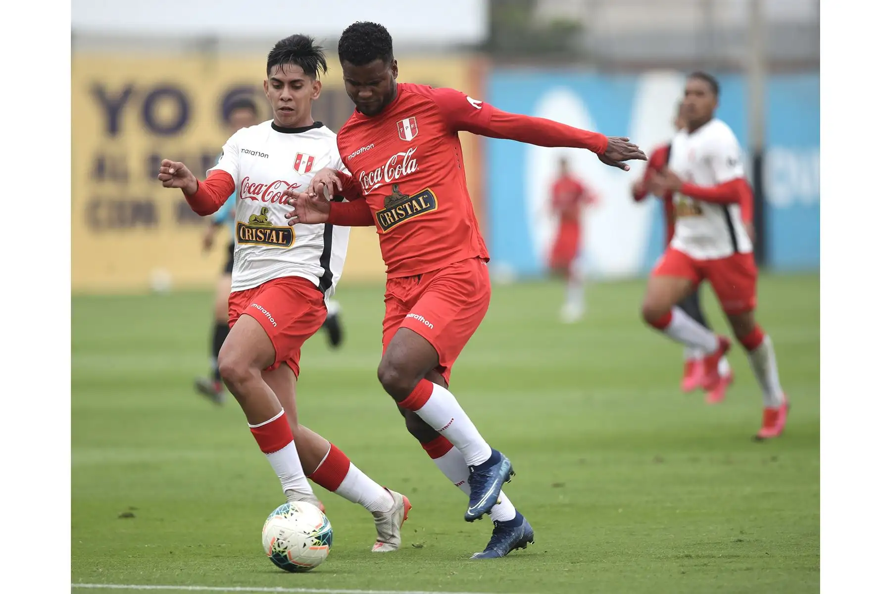 La Selección Peruana de Fútbol continua sus entrenamientos en la Videna, con miras al inicio de las eliminatorias rumbo a Catar 2022. Foto: FPF