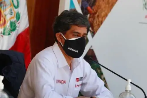Ministro de Vivienda, Construcción y Saneamiento, Carlos Lozada, integra la delegación del Ejecutivo que cumple una jornada de trabajo en la región La Libertad. ANDINA/Difusión