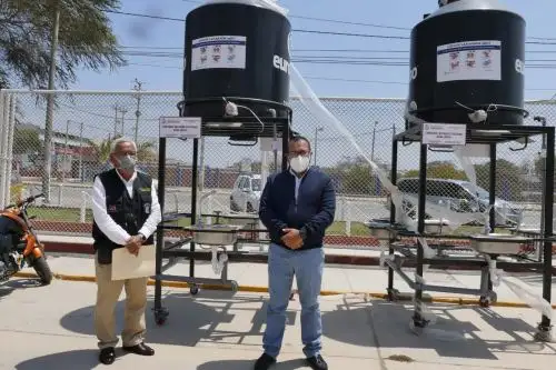 En cuatro centros de gran afluencia de público en la ciudad de Chiclayo se instalarán lavamanos. Foto: ANDINA/Difusión