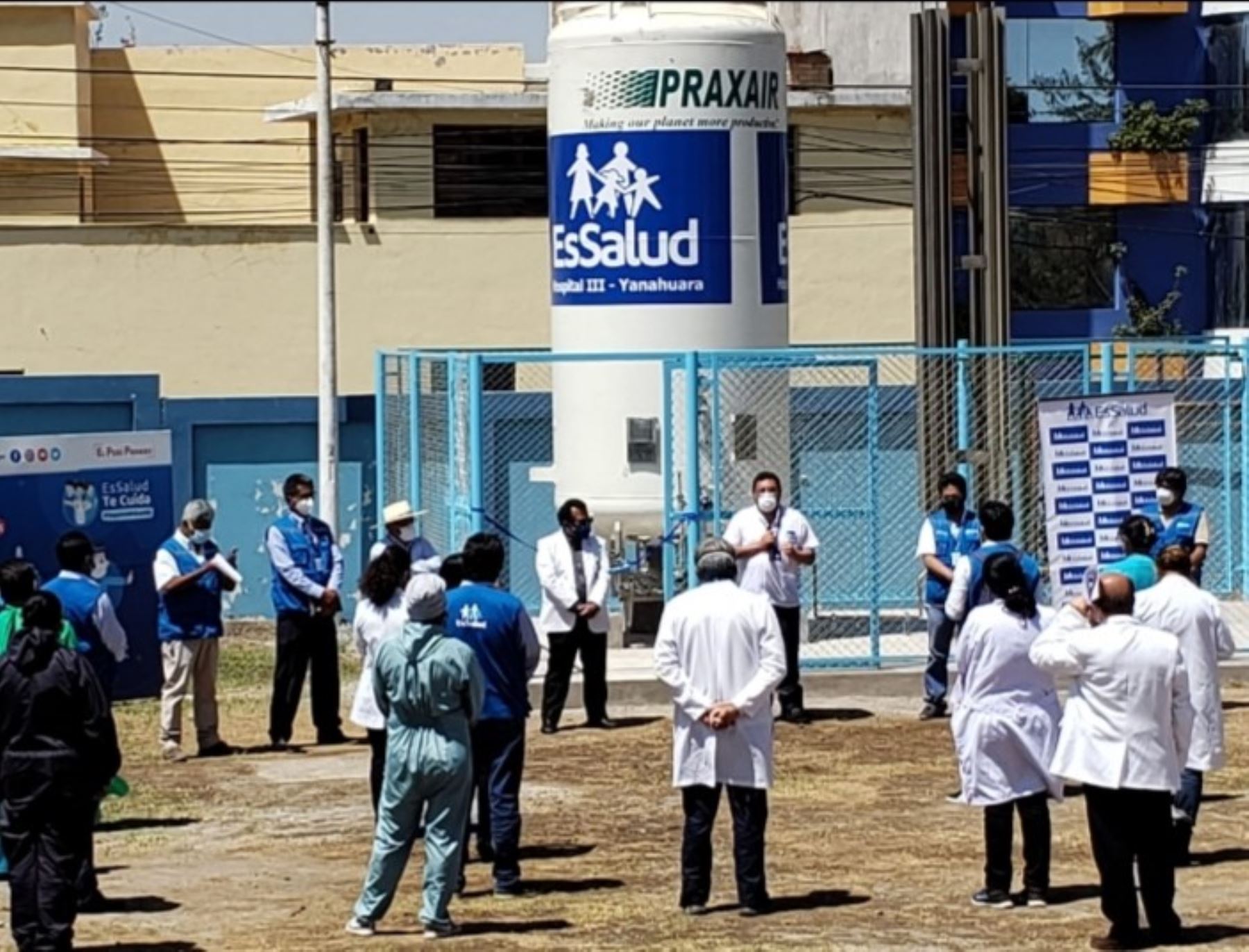 Arequipa refuerza atención de dotación de oxígeno medicinal en hospitales de Arequipa para mejorar atención a pacientes covid-19.
