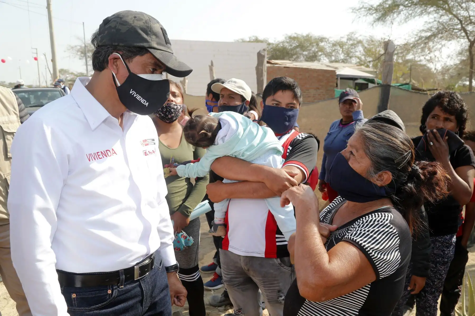 El Ministro de Vivienda Carlos Lozada  inspecciona los avances de las PTAR Y PTAP de la ciudad de Chiclayo y finalmente visita viviendas rurales en la localidad de Jacanya .
Foto:ANDINA/Ministerio de Vivienda