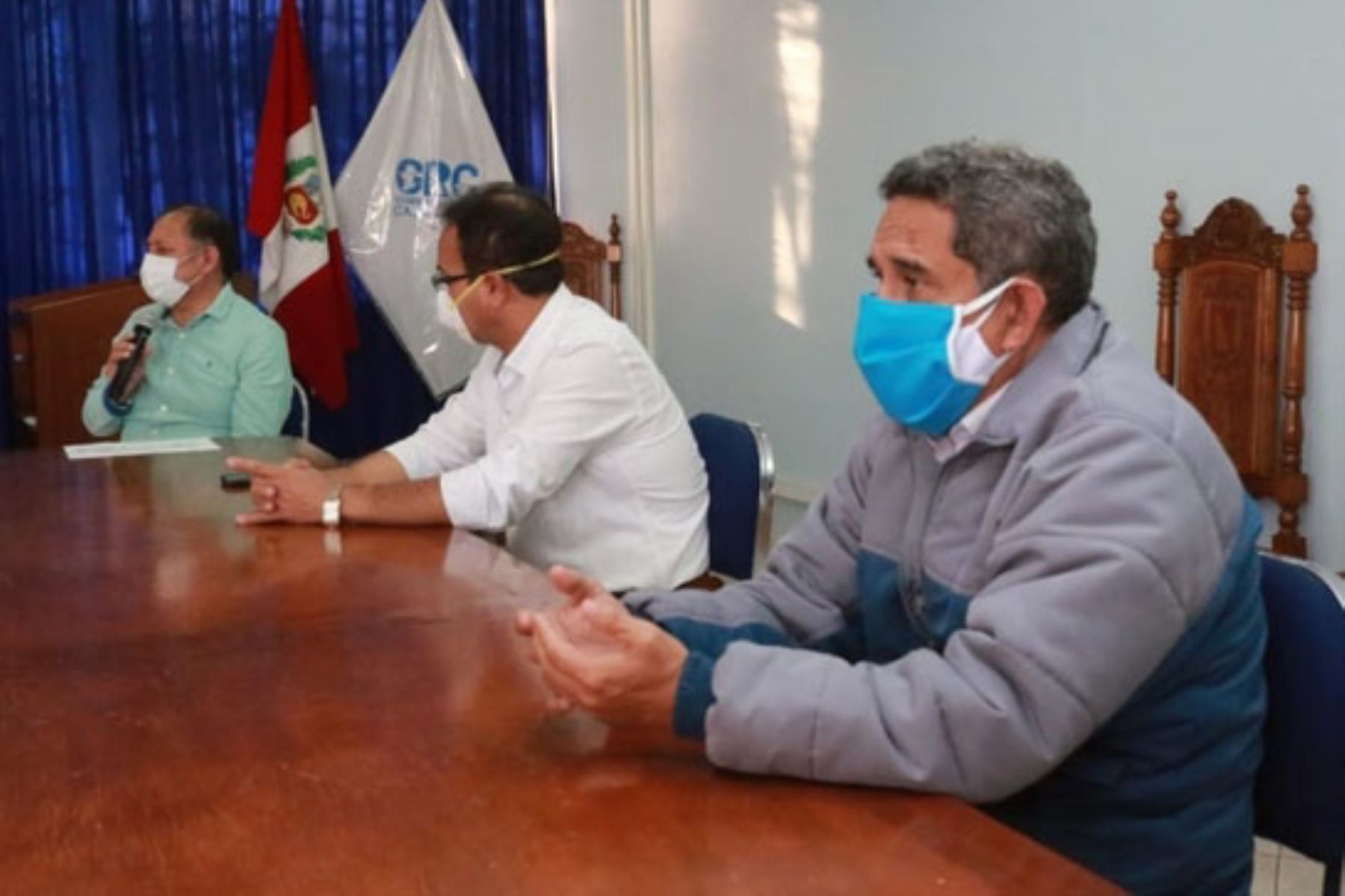 El gobernador regional de Cajamarca, Mesías Guevara, destacó la efectividad de las campañas de intervención comunitaria ante el covid-19. Foto: ANDINA/Difusión