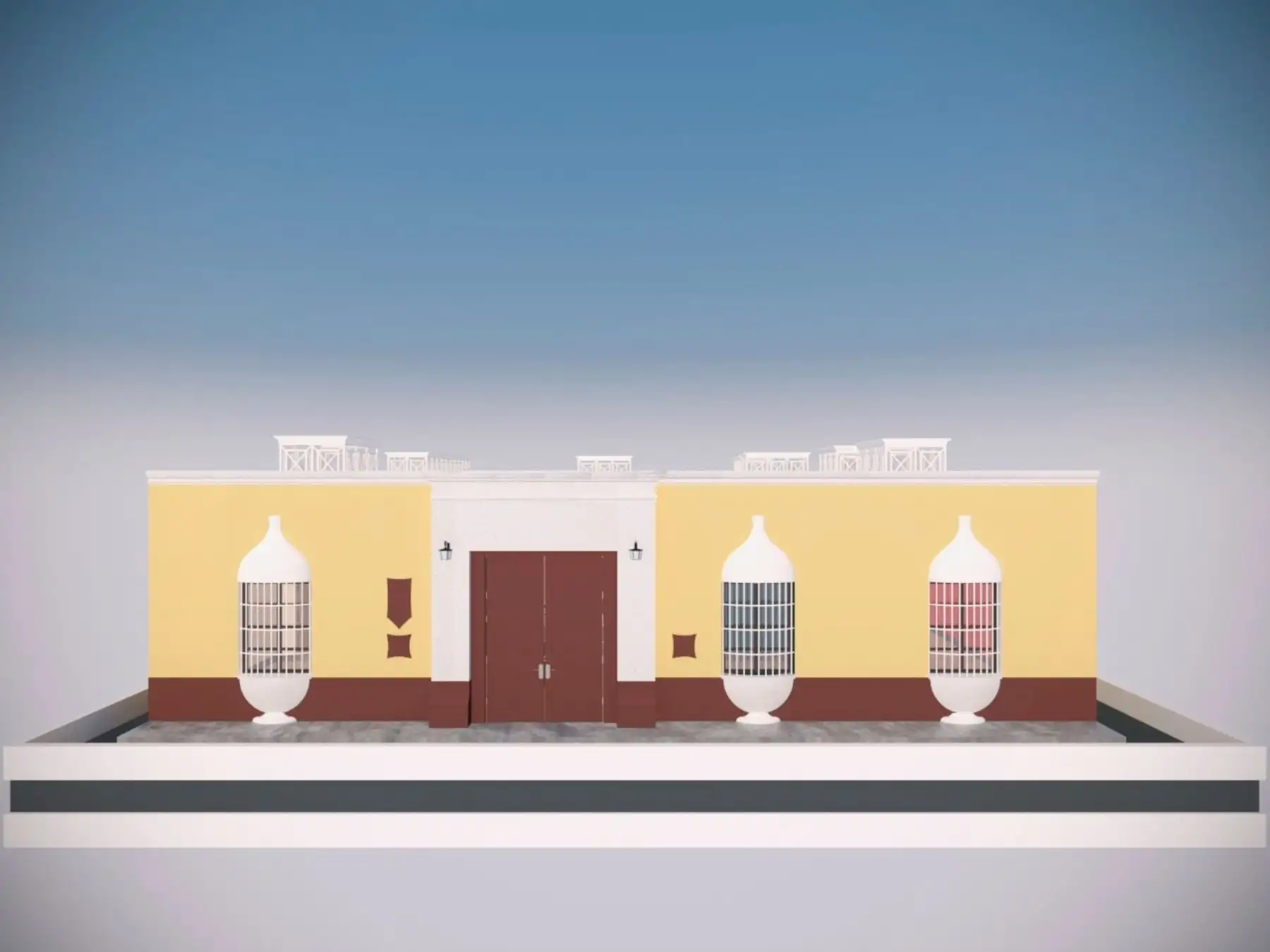 Así lucirá la histórica casona que el general José de San Martín ocupó en Pisco en 1820 y la convirtió en su vivienda y cuartel general de la Expedición Libertadora. ANDINA/Difusión