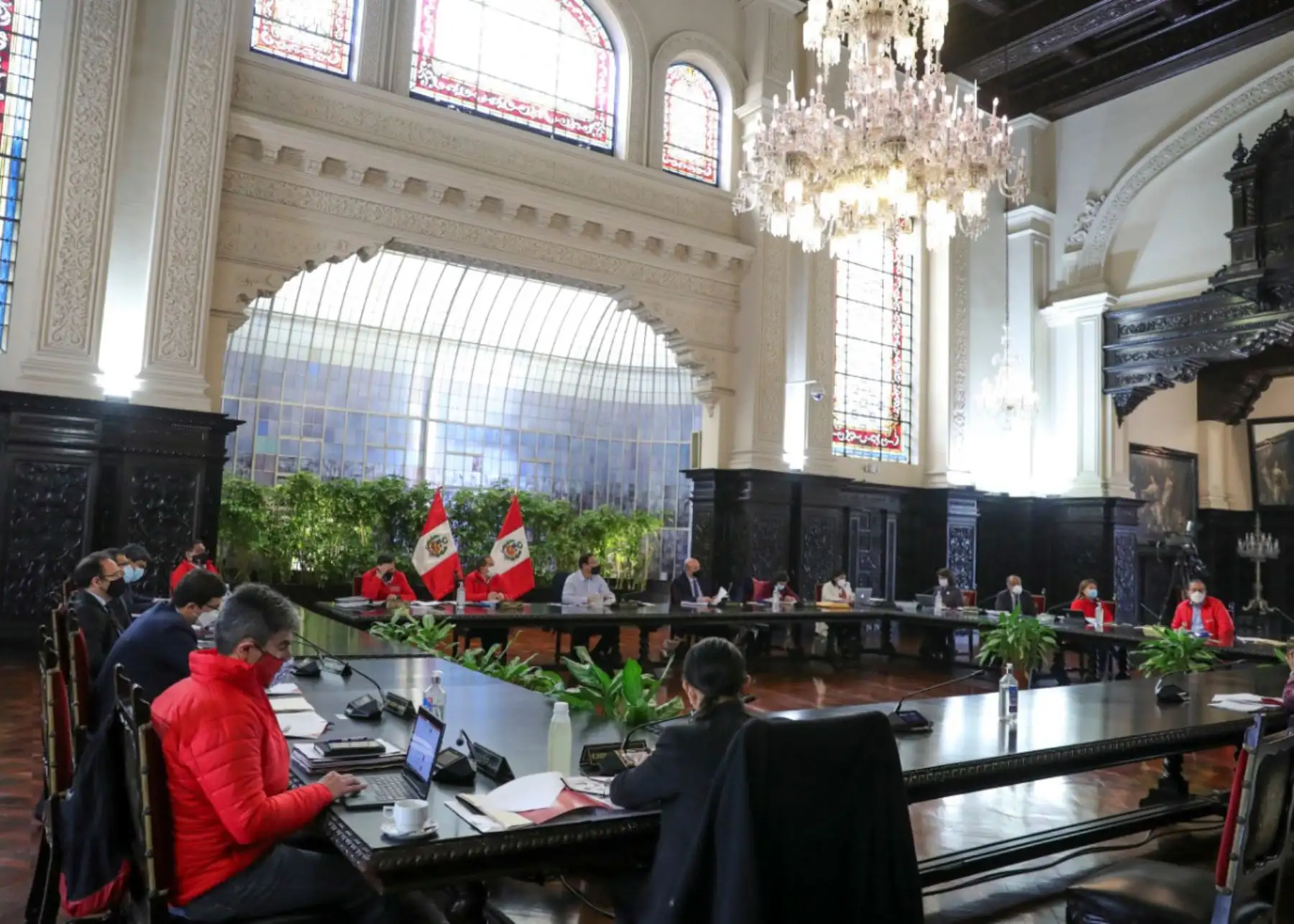 Presidente Martín Vizcarra lidera sesión del Consejo de Ministros.