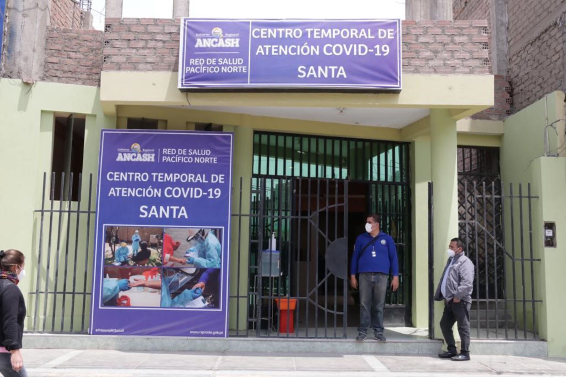 Centro temporal para atención de casos covid-19 en el distrito de Santa, región Áncash. ANDINA/Difusión