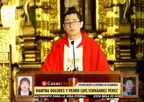 Las misas virtuales que se celebran en Cajamarca y son transmitidas por redes sociales, radio y televisión,, ya superan el medio millón de seguidores. ANDINA/Difusión