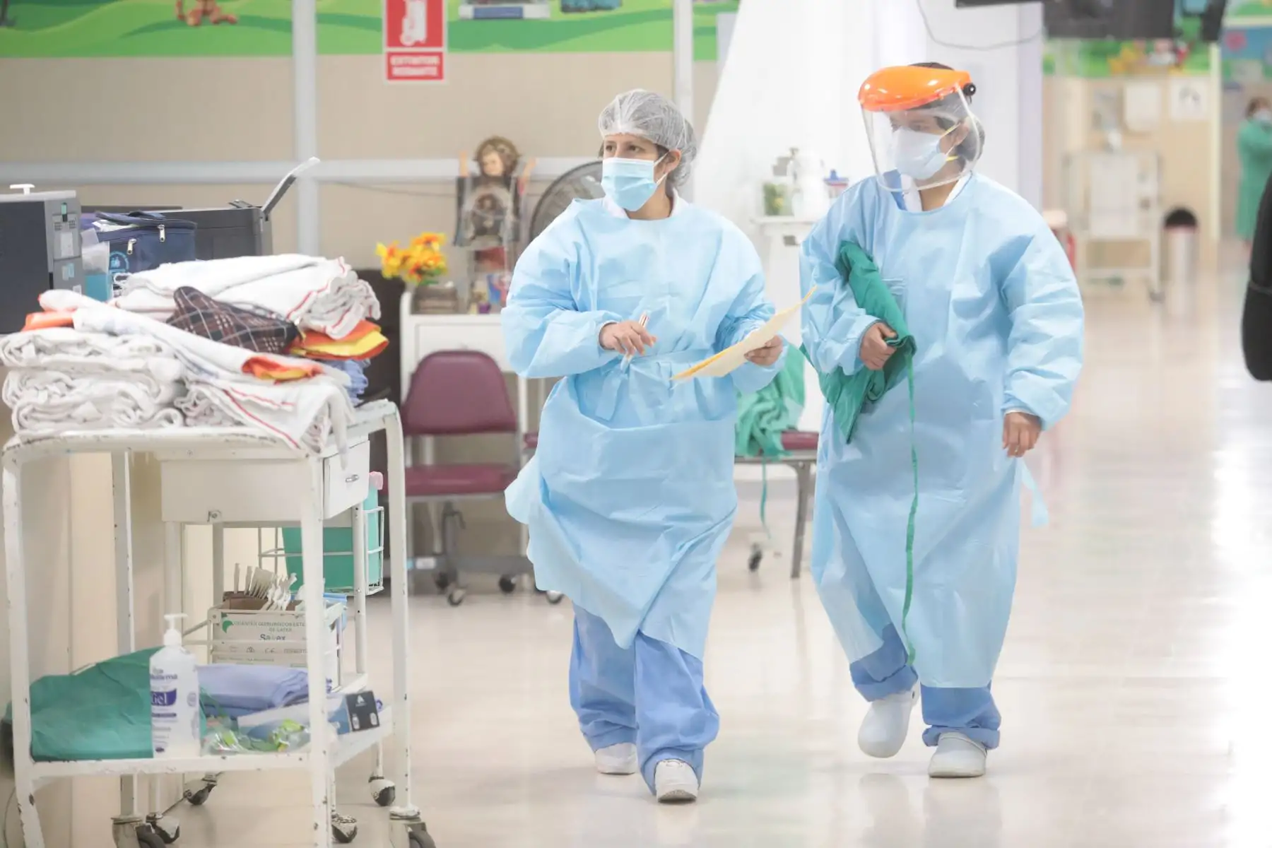 El hospital Rebagliati continúa con la  atención de pacientes pediátricos  y oncológicos durante la emergencia covid-19.Foto:ANDINA/ Essalud