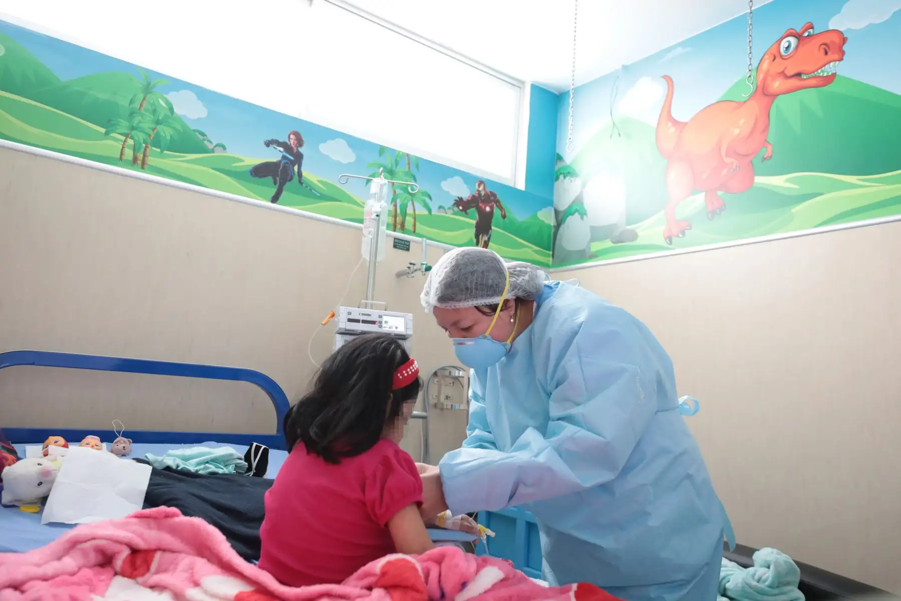 El hospital Rebagliati cuenta con una población oncológica aproximada de mil niños, de cero a dieciocho años; ellos reciben atención en consulta externa, tratamientos de quimioterapia y radioterapia, así como hospitalización.Foto:ANDINA/ Essalud