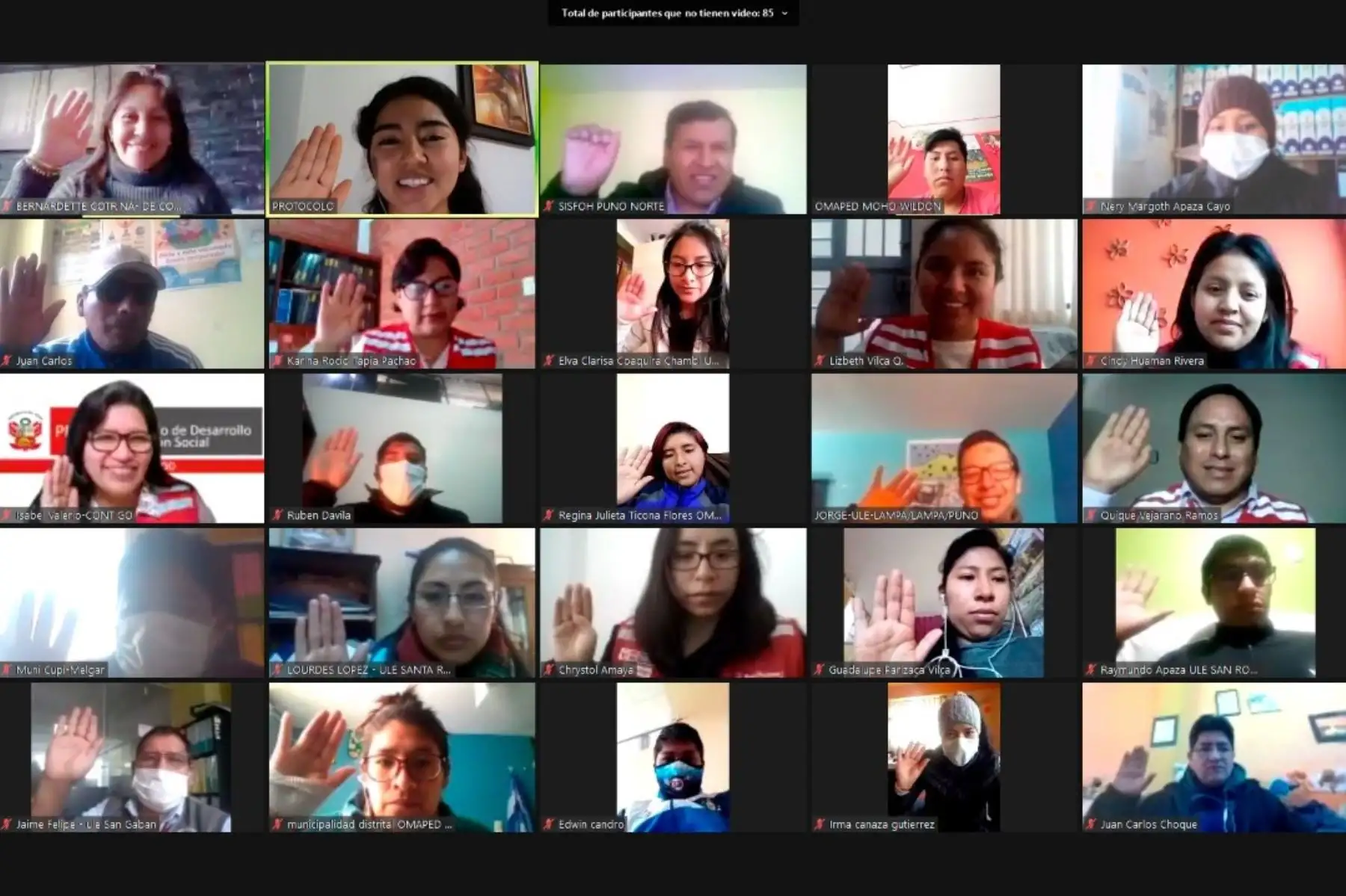 Servidores públicos de Junín y Cusco reciben capacitación virtual para mejorar atención a usuarios del programa Contigo del Midis. Foto: ANDINA/Difusión