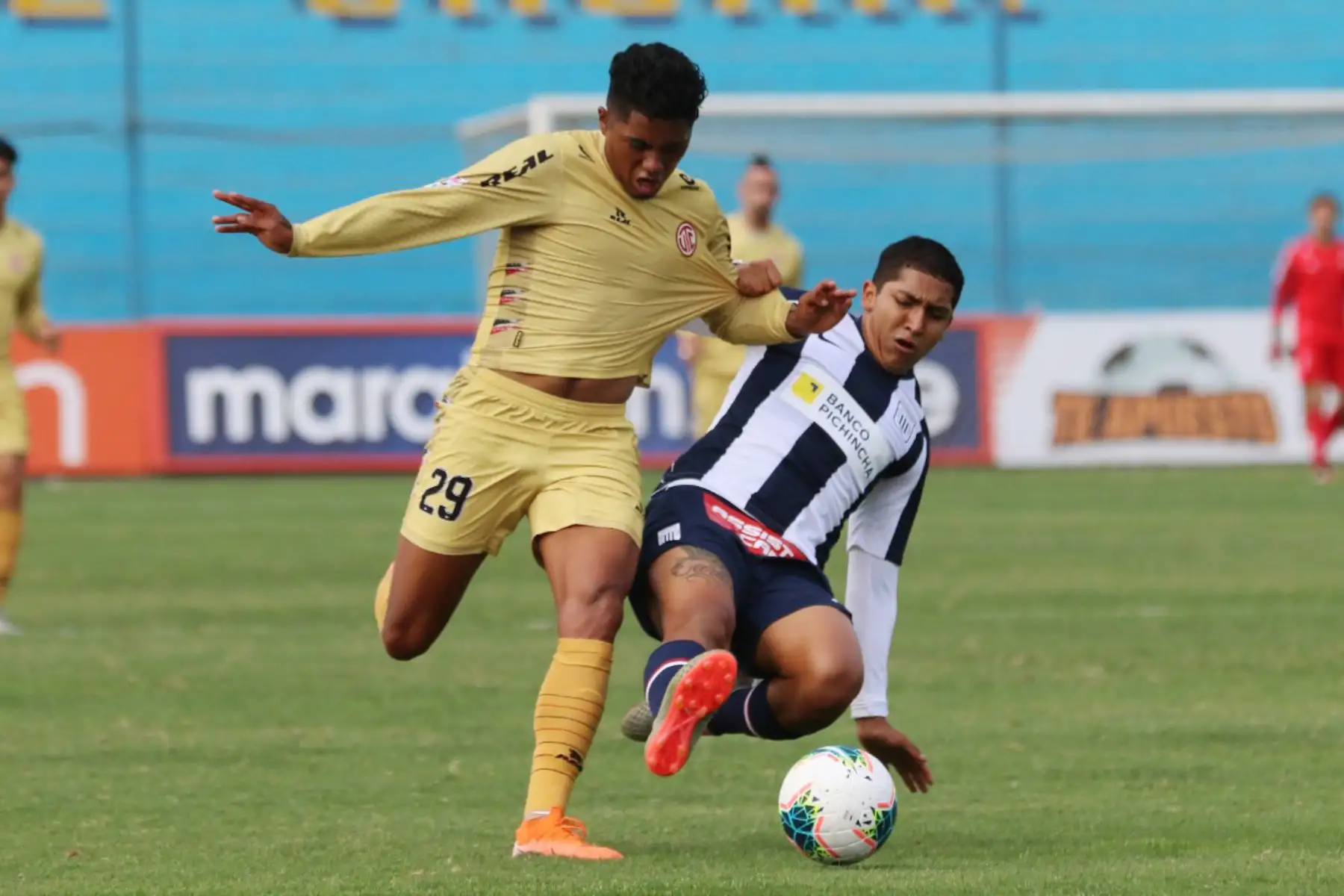 Alianza Lima se enfrenta al Club UTC  durante el partido por la fecha 11 de la Liga 1
en el Estadio Alberto Gallardo. 
Foto: @LigaFutProfdel