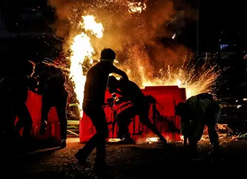 Según el general, "la Policía Nacional lamenta infinitamente la muerte" de Ordóñez, ocurrida tras un brutal arresto en una calle del barrio bogotano de Santa Cecilia, mientras Colombia ve sus calles tomadas por las protestas. Foto: AFP