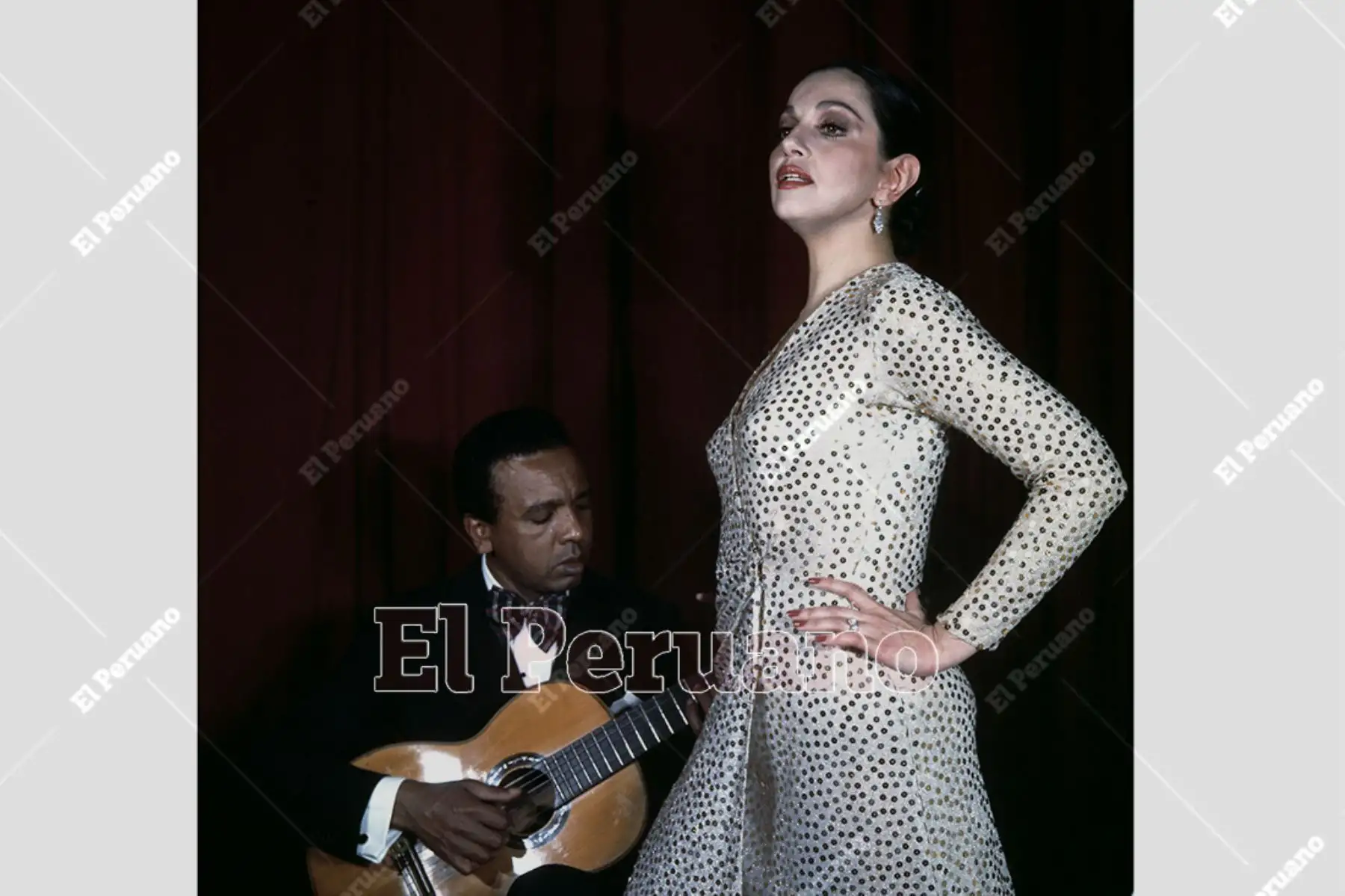 Lima - 1976. Carlos Hayre y Alicia Maguiña. Foto: Archivo Histórico de El Peruano