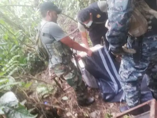 Patrullas combinadas de las FF AA y Policía Nacional intervienen laboratorio clandestino e incautan 350 kg de droga en el Vraem. ANDINA/Difusión