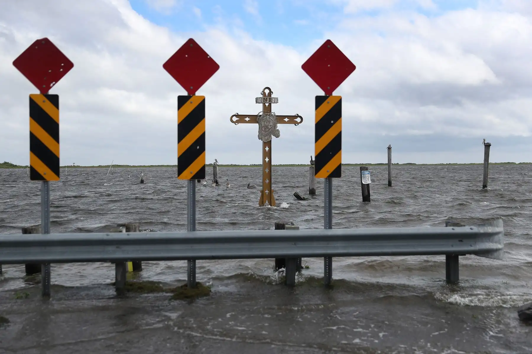 La tormenta amenaza con traer fuertes lluvias y vientos  desde Louisiana hasta Florida. Foto: AFP