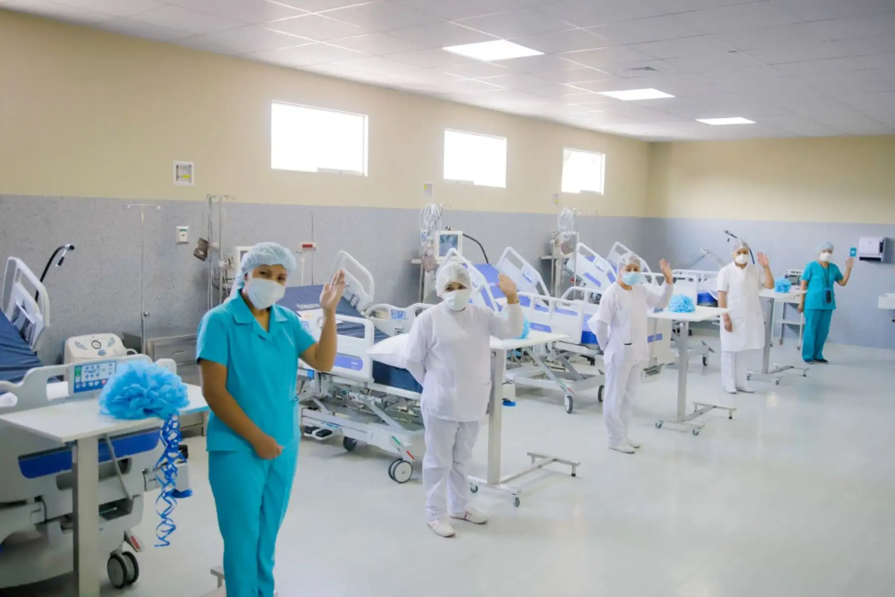 Nueva sala de Emergencia Covid-19 del hospital Goyeneche de Arequipa. Foto: Gore Arequipa/Difusión