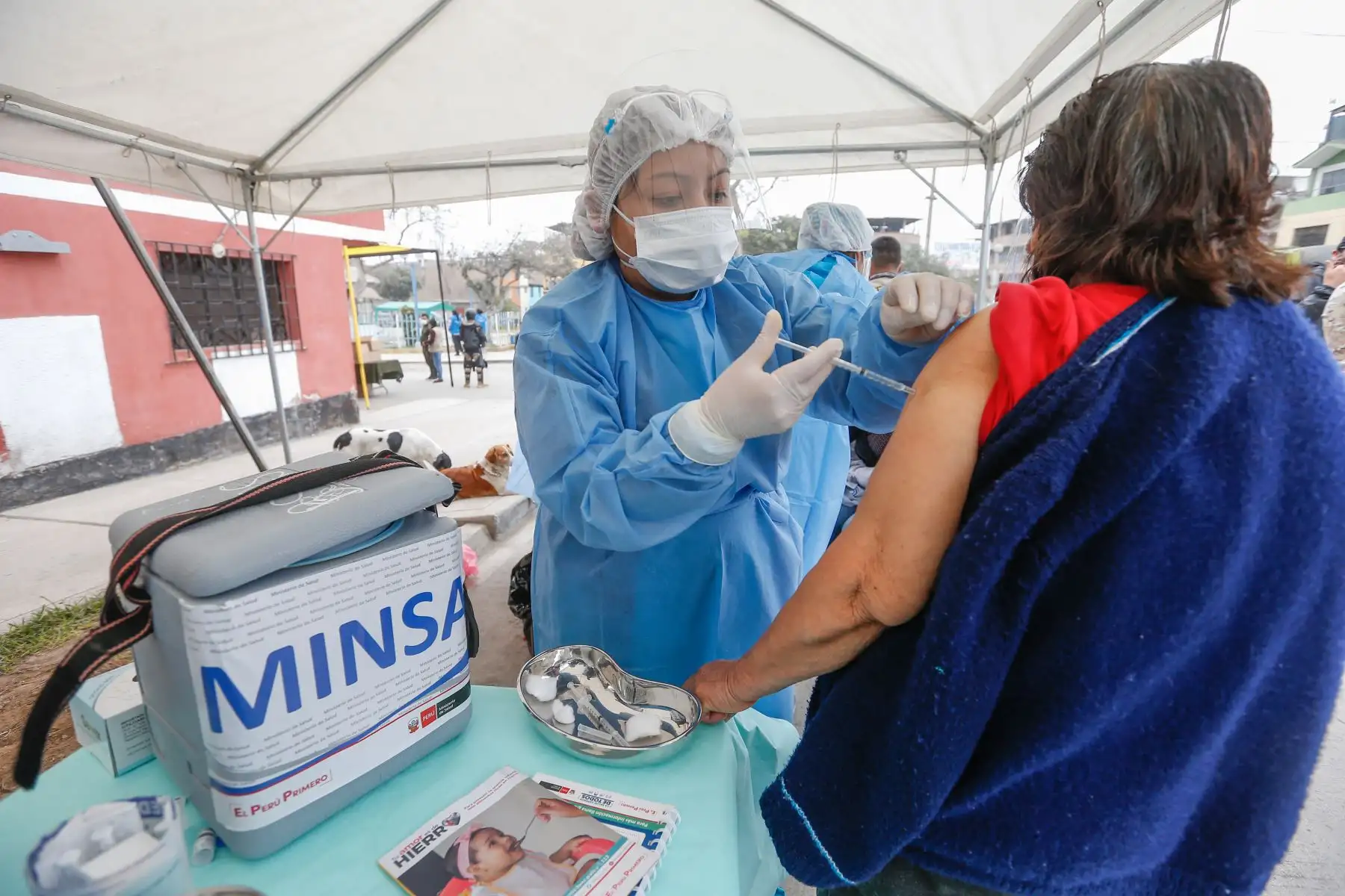 Ministra de salud, Pilar Mazzetti participa en megaoperación Tayta en Villa María del Triunfo.Ya son más de 200 operaciones Tayta realizadas con más de 150 mil ciudadanos atendidos.
Foto: Minsa