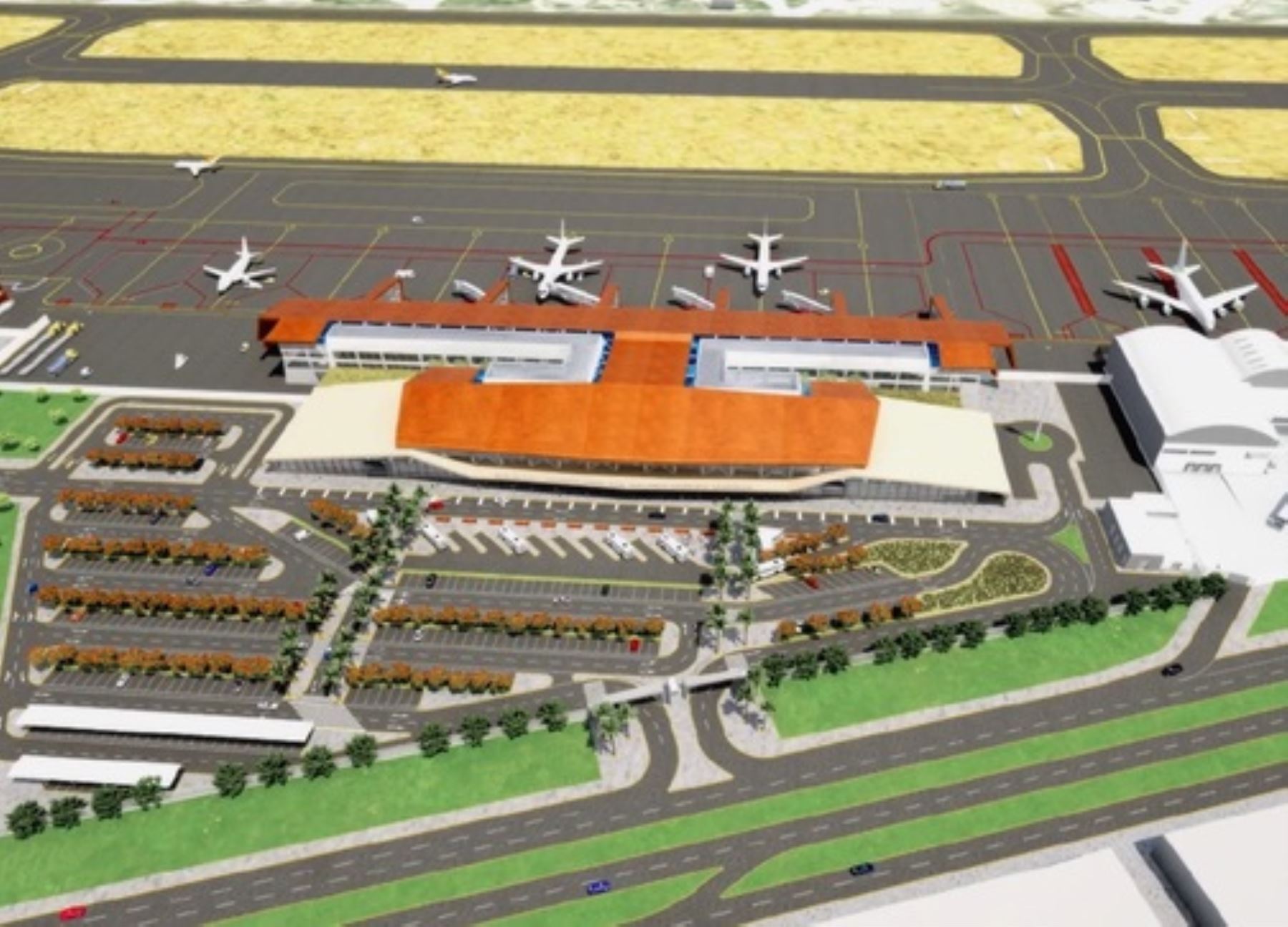 Obras de modernización en el aeropuerto internacional de Chiclayo superan los US$ 400 millones de inversión. ANDINA/Difusión