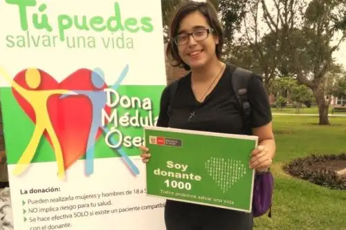 La campaña busca sensibilizar a la población para que más personas se interesen en formar parte del registro nacional. Esta cruzada también se realizará en el Hospital Nacional Hipólito Unanue y el Hospital Nacional Guillermo Almenara de EsSalud. ANDINA/Minsa