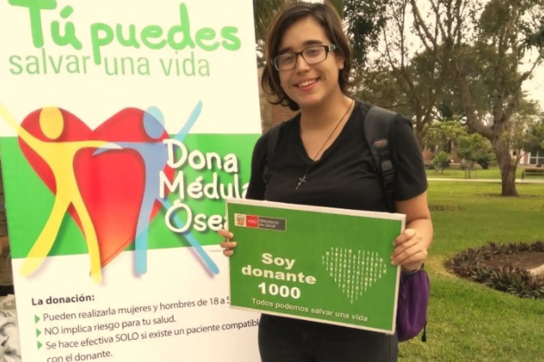 La campaña busca sensibilizar a la población para que más personas se interesen en formar parte del registro nacional. Esta cruzada también se realizará en el Hospital Nacional Hipólito Unanue y el Hospital Nacional Guillermo Almenara de EsSalud. ANDINA/Minsa