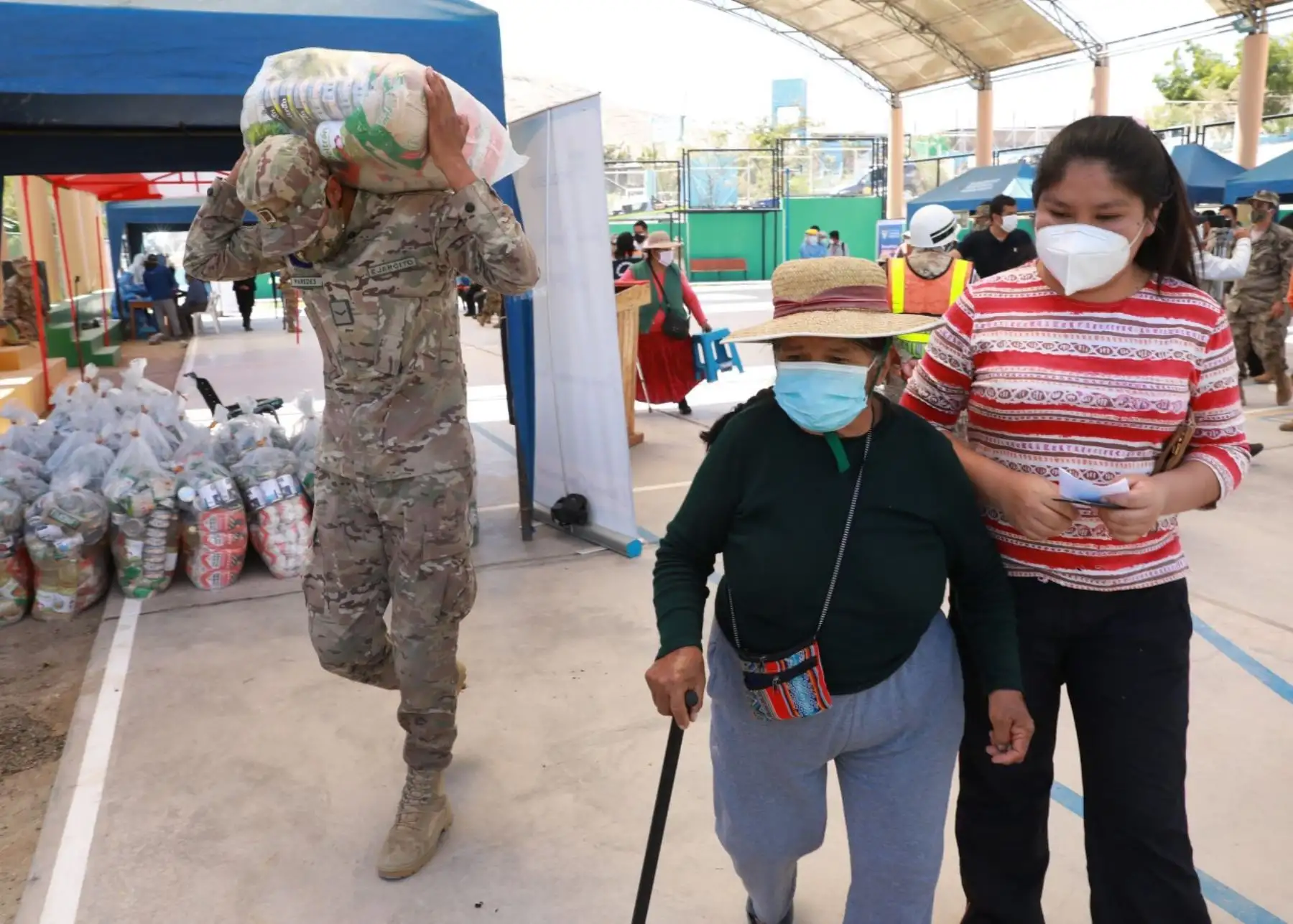 La operación Tayta se desarrollará en estadios y otros lugares abiertos en los distritos arequipeños de La Joya, Yura y Cayma. Foto: ANDINA/Difusión