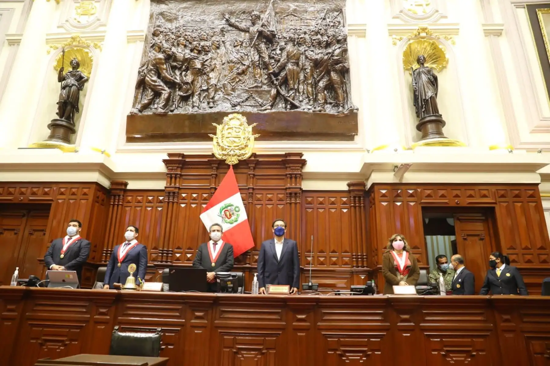 Presidente Vizcarra participa de sesión plenaria por moción de vacancia. Foto: ANDINA/Prensa Presidencia.