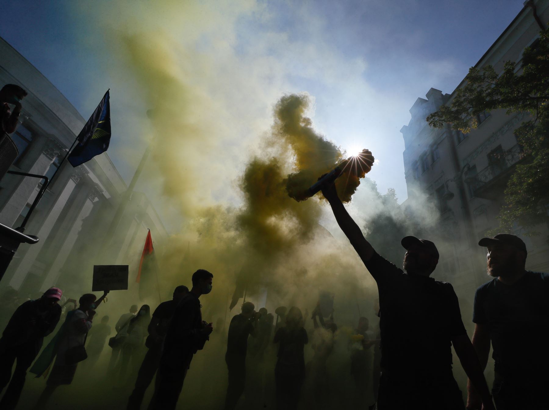 Protestas por el resultado de las elecciones del 9 de agosto en Bielorrusia, así como la liberación de los presos políticos. Foto: EFE