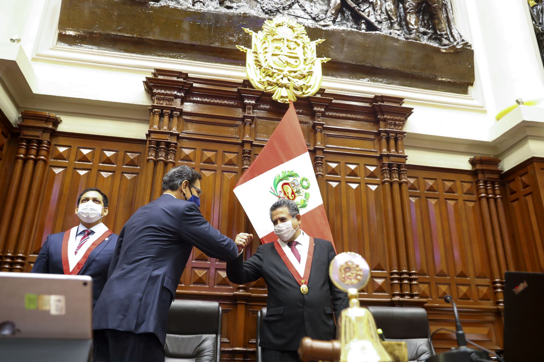 Presidente Vizcarra participa de sesión plenaria por moción de vacancia. Foto: ANDINA/ Prensa Presidencia