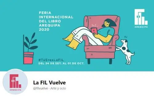 Página de la Feria Internacional del Libro Arequipa 2020.