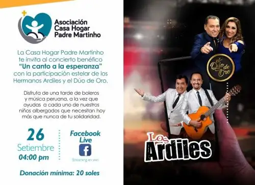Concierto benéfico virtual denominado "Un canto de esperanza".