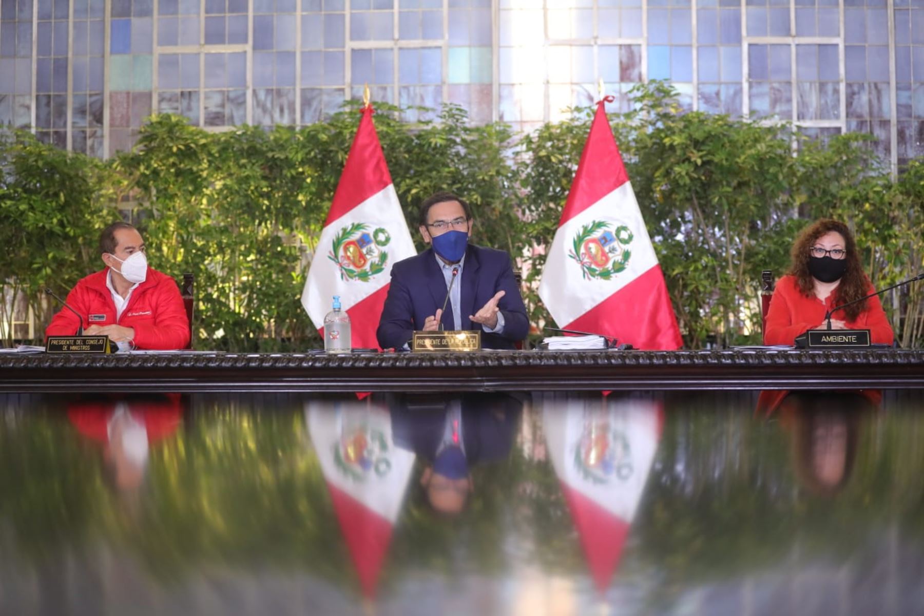 Peruvian President Martin Vizcarra leads a new Council of Ministers session. Photo: ANDINA/Presidency of the Republic