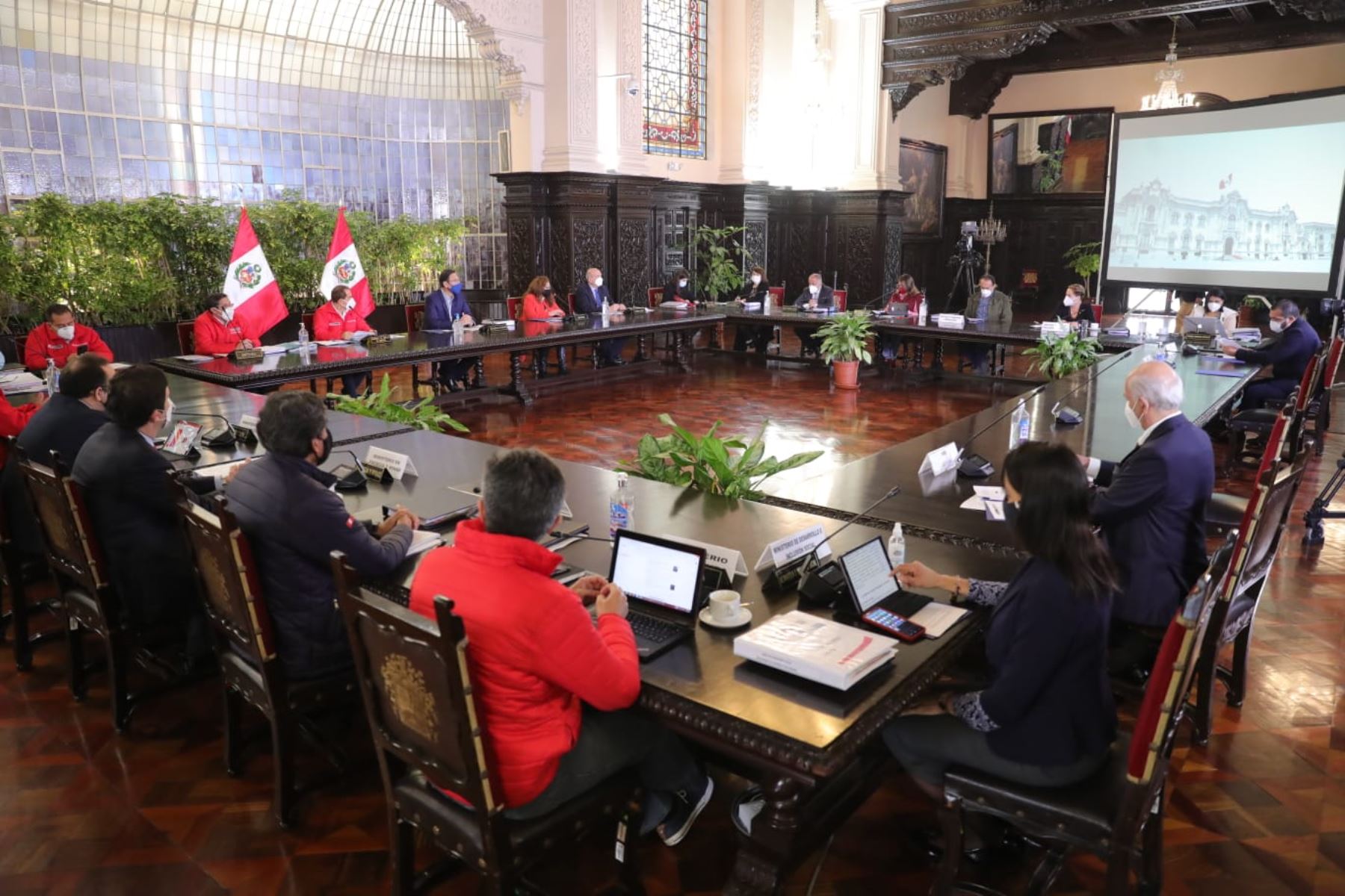 Peruvian President Martin Vizcarra leads a new Council of Ministers session. Photo: ANDINA/Presidency of the Republic
