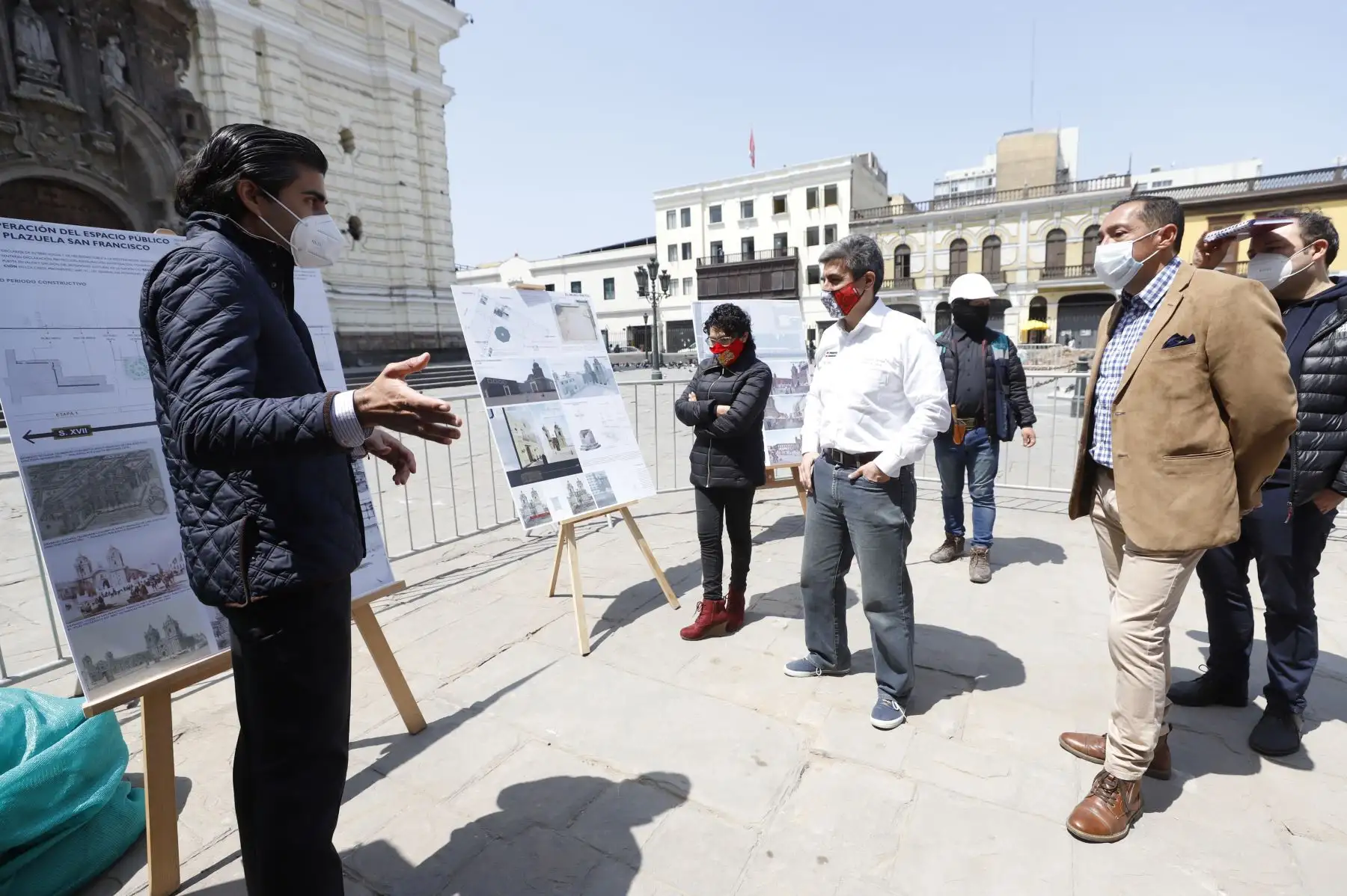 Ministro de Cultura, Alejandro Neyra visitó los descubrimientos Arqueológicos de la plazuela de San Francisco. Foto:ANDINA/Ministerio de Cultura