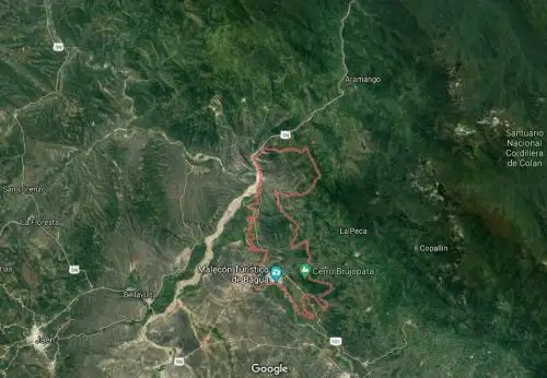 Epicentro del sismo de magnitud 3.9 se ubicó cerca de la localidad de Bagua, región Amazonas. Imagen: Google Maps